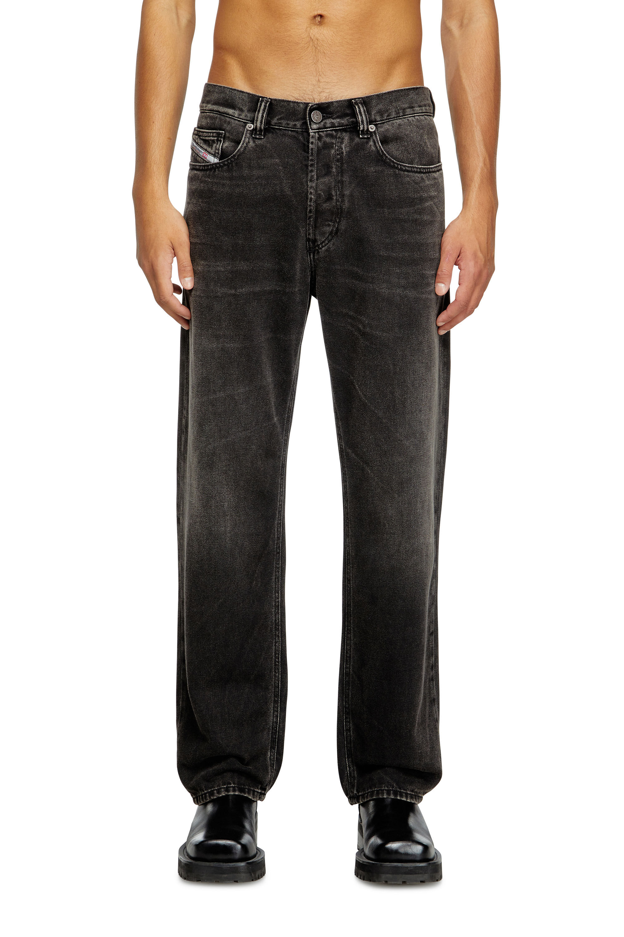 Diesel - Regular Jeans 2024 D-Macs 09J96 Uomo, Nero/Grigio scuro - Image 3