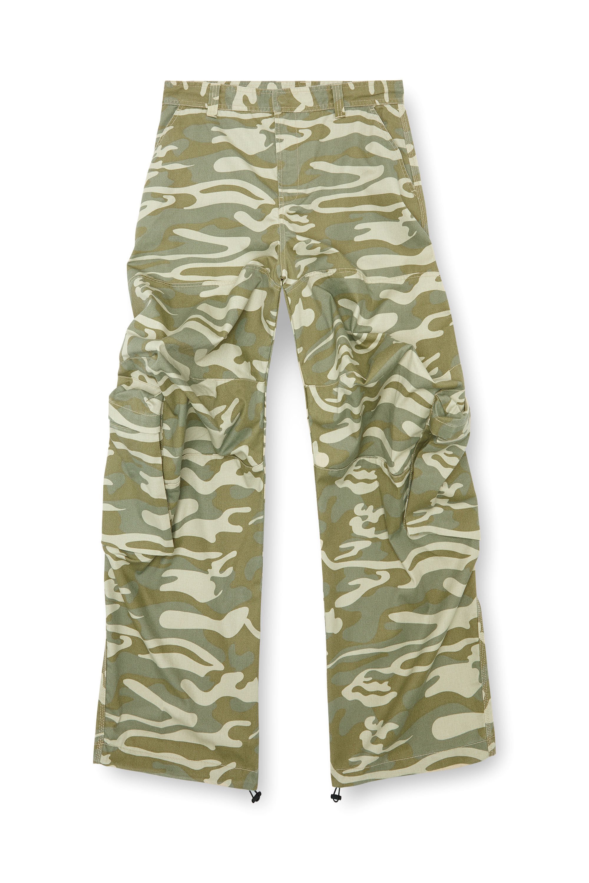 Diesel - P-ARNE-B, Uomo Pantaloni con tasche stampa camouflage in Verde - Image 2