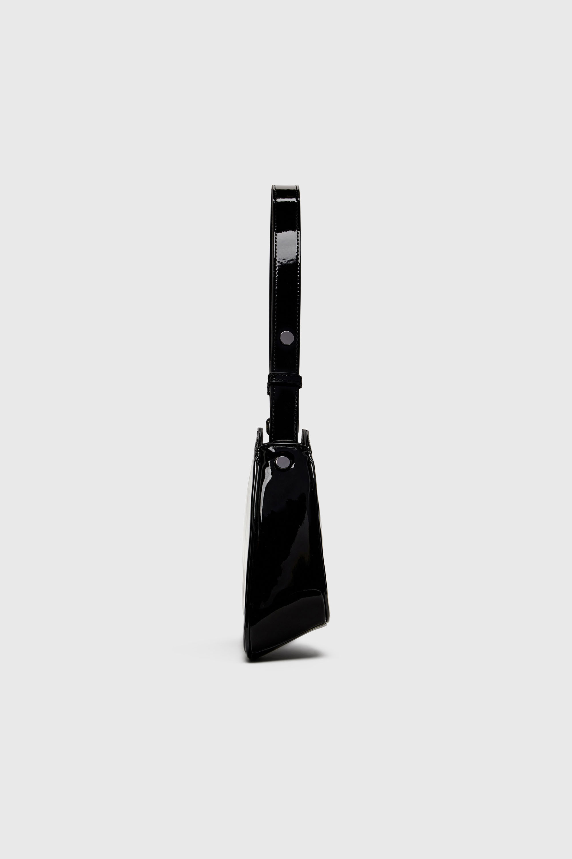 Diesel - PLAY SHOULDER, Play-Borsa a spalla lucida Donna in Nero - 5