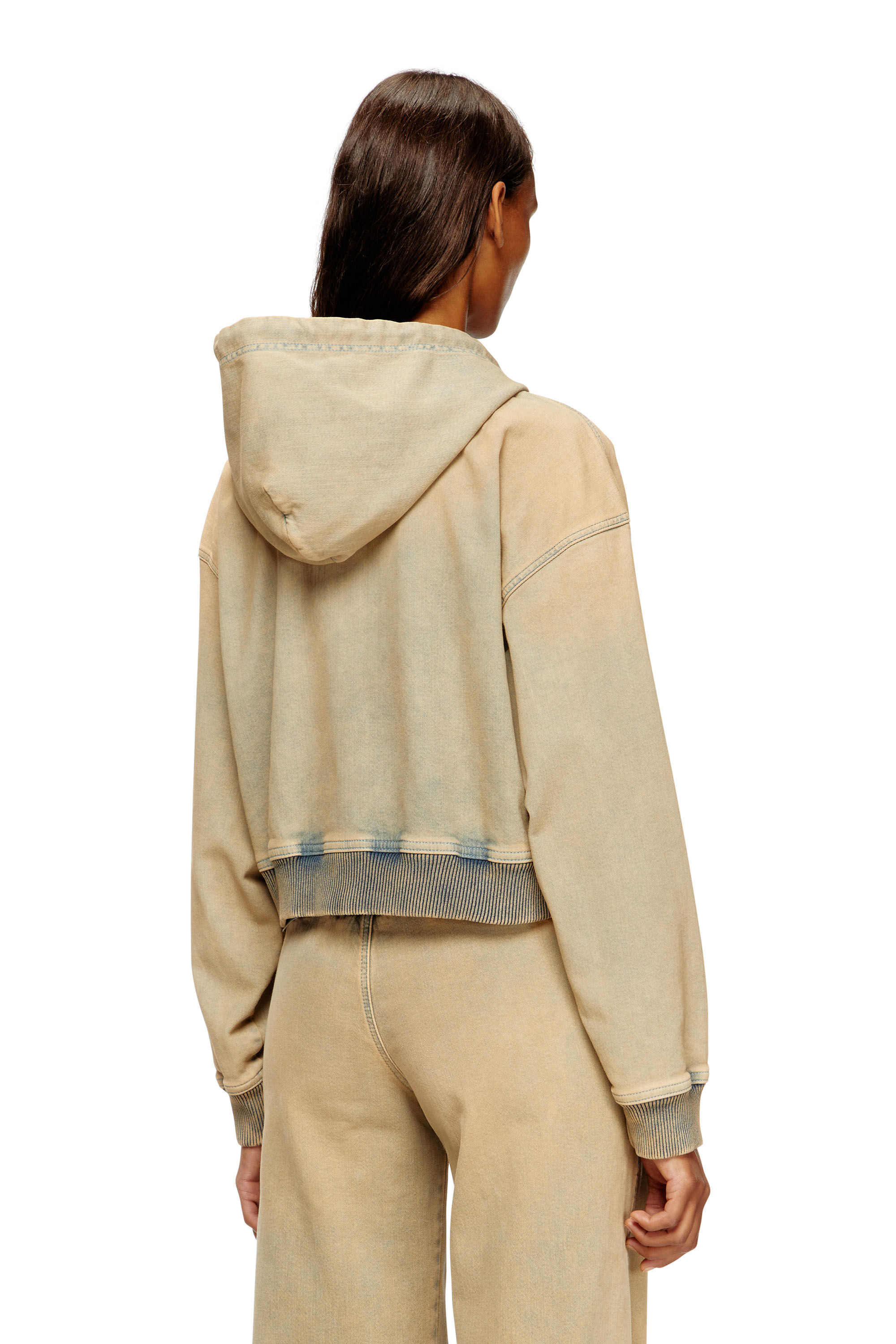 Diesel - DE-GIRI-CROP JOGG, Hoodie con zip in JoggJeans colorato Donna in Multicolor - 4
