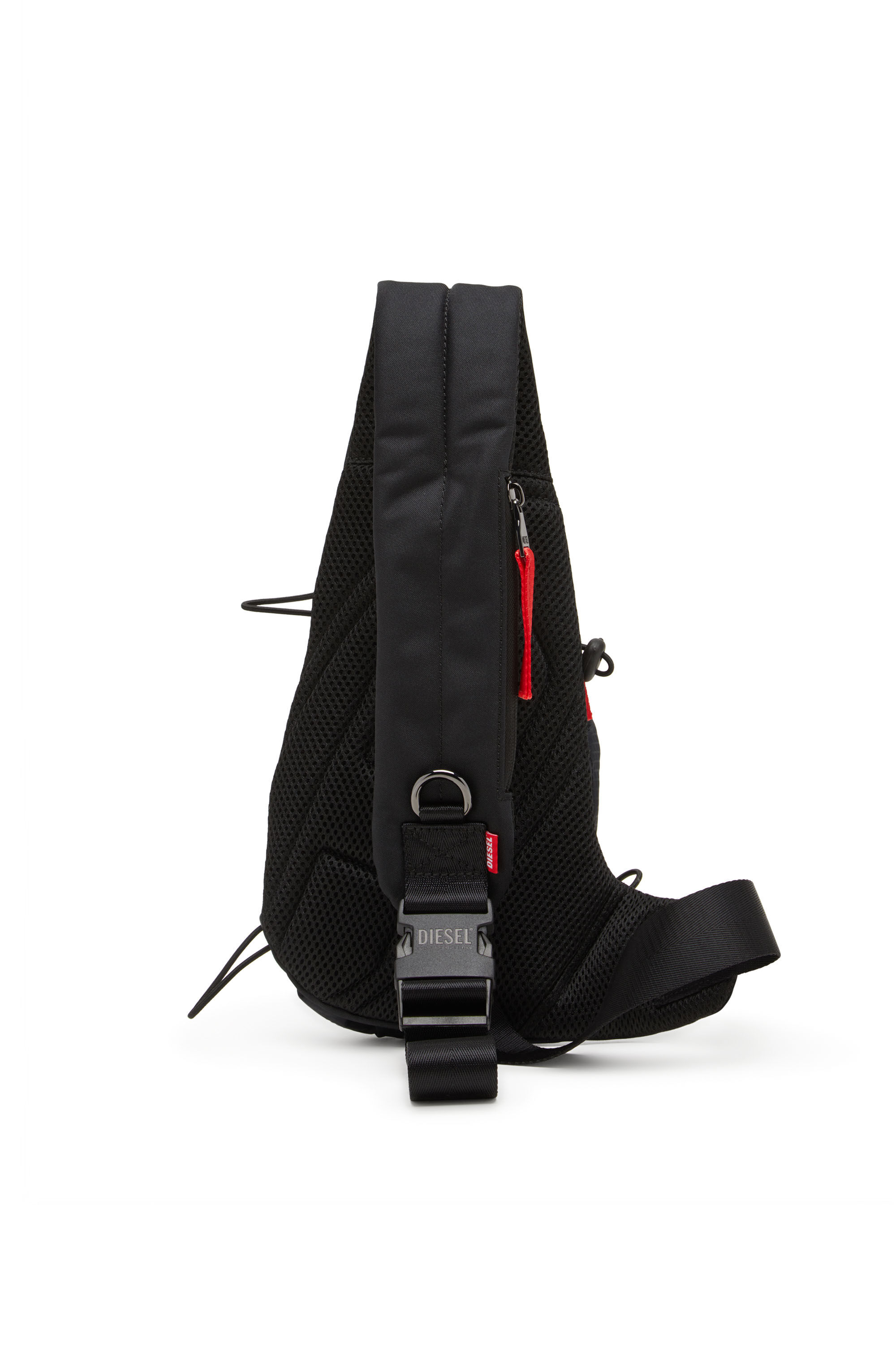 Diesel - ZIP-D CROSSBODY X, Zip-D-Borsa monospalla in shell jacquard Uomo in Nero - 3