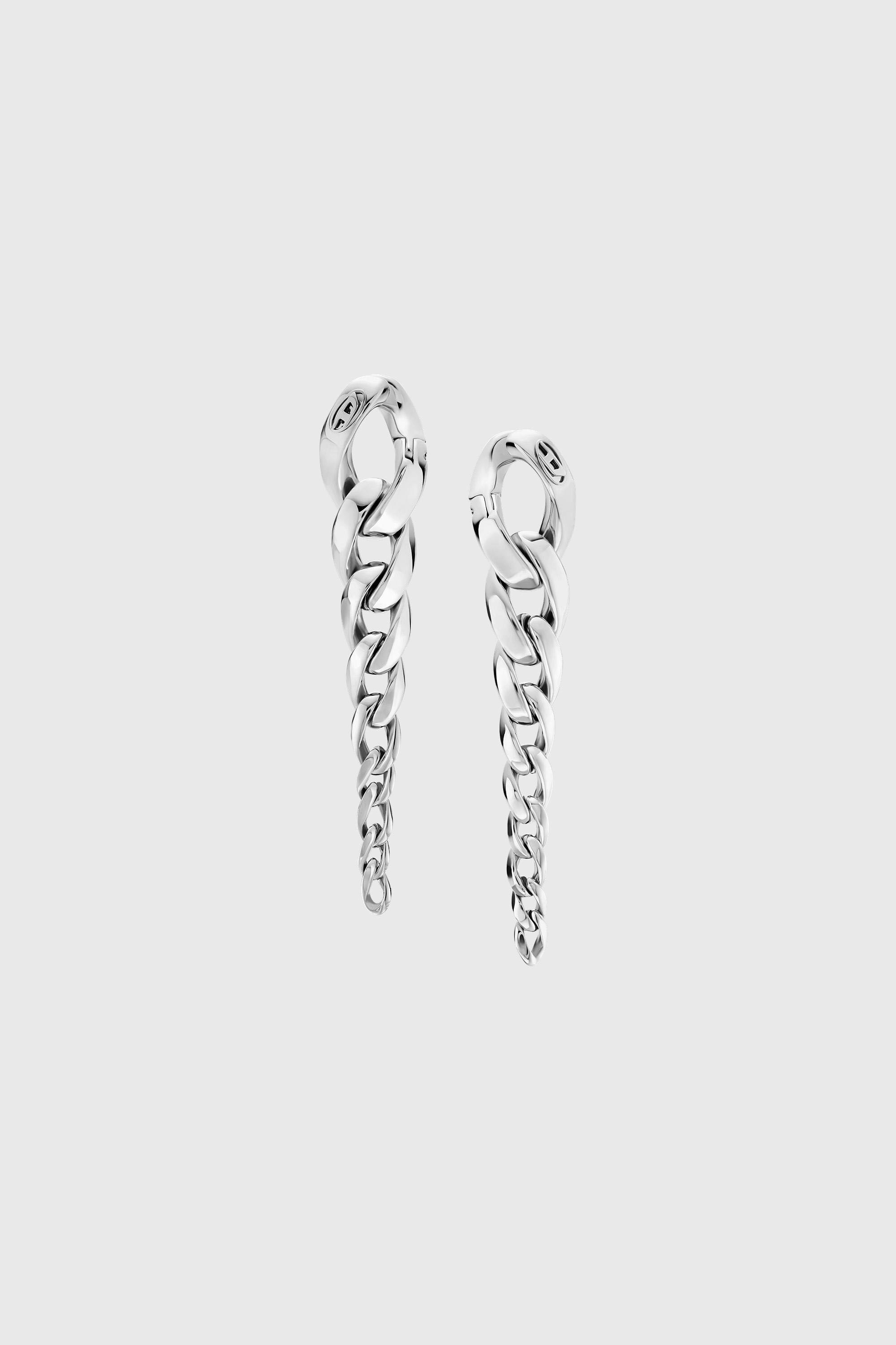 Diesel - DX1719040, Orecchini pendenti in acciaio inox Unisex in Argento - 2