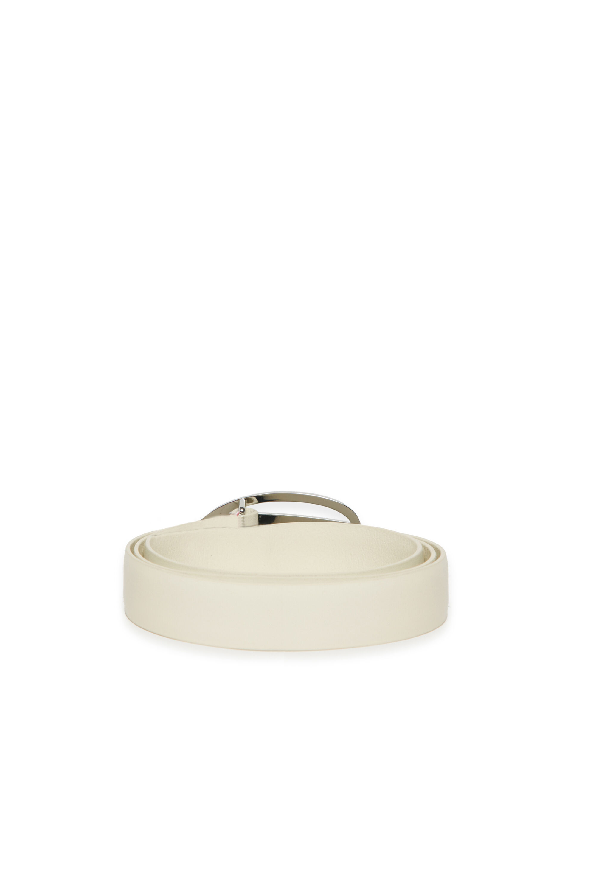 Diesel - B1DRCRYSTAL, Cintura 2cm in pelle con fibbia gioiello Donna in Bianco - 3