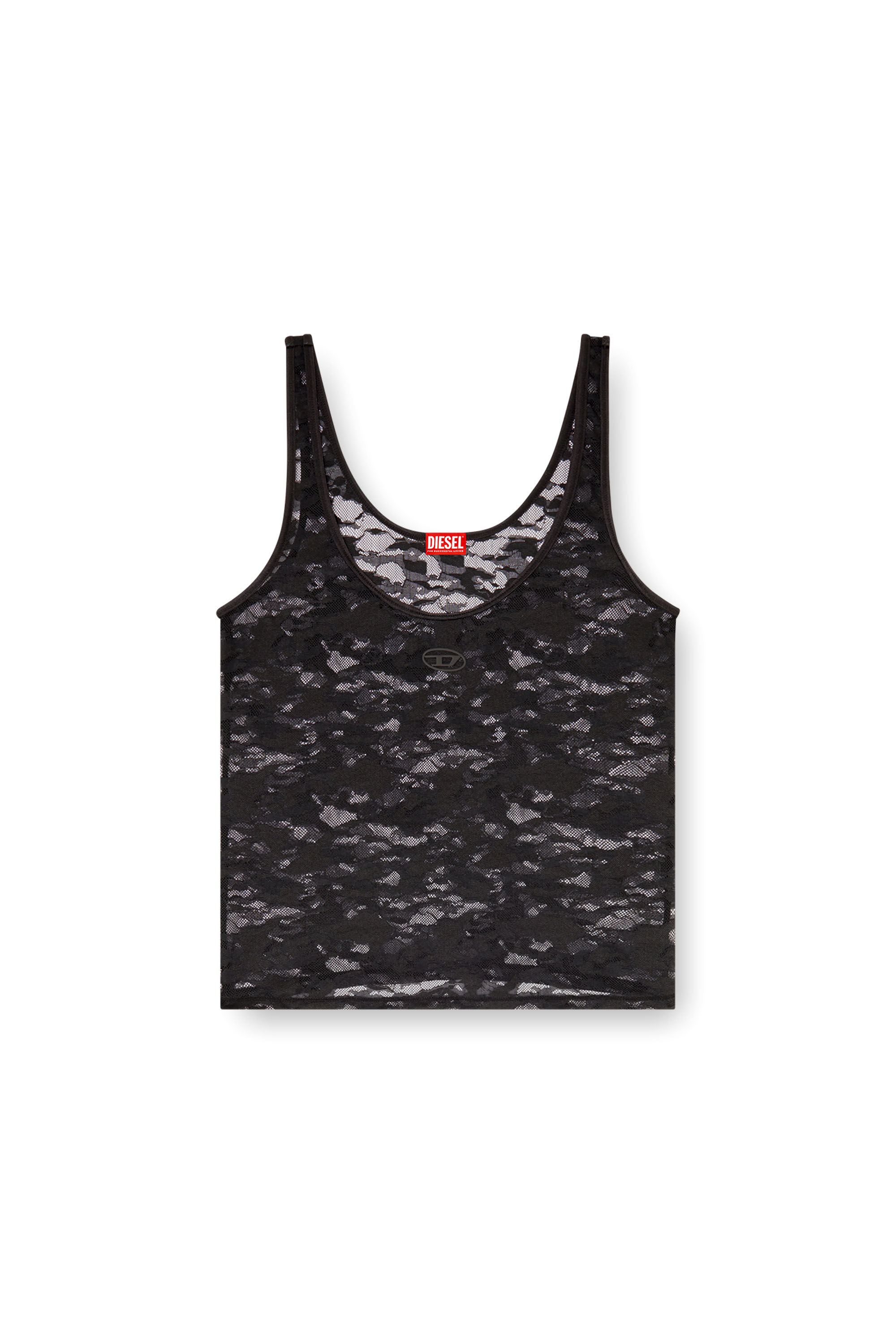 Diesel - LILY-UTLT, Canotta in pizzo di nylon Donna in ToBeDefined - 2
