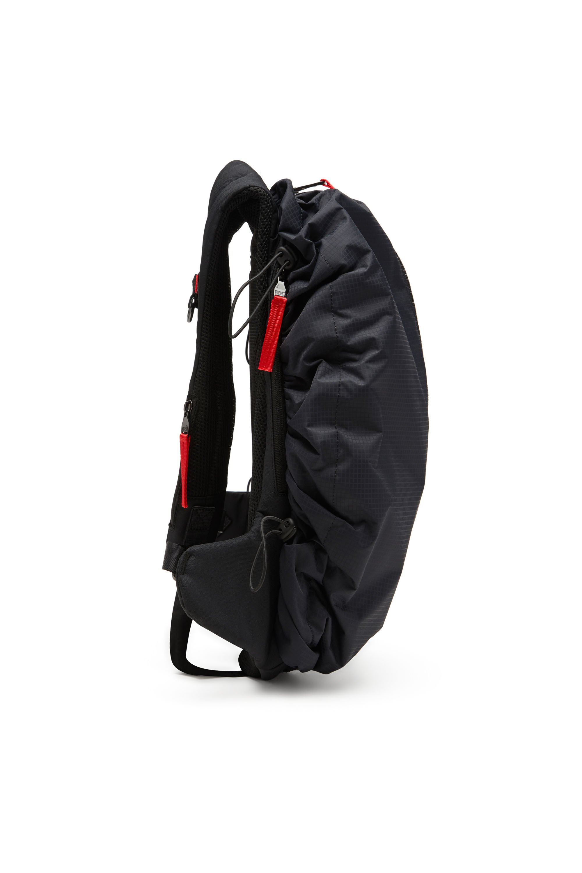 Diesel - ZIP-D BACKPACK X, Zip-D-Zaino in shell jacquard Uomo in Nero - 4