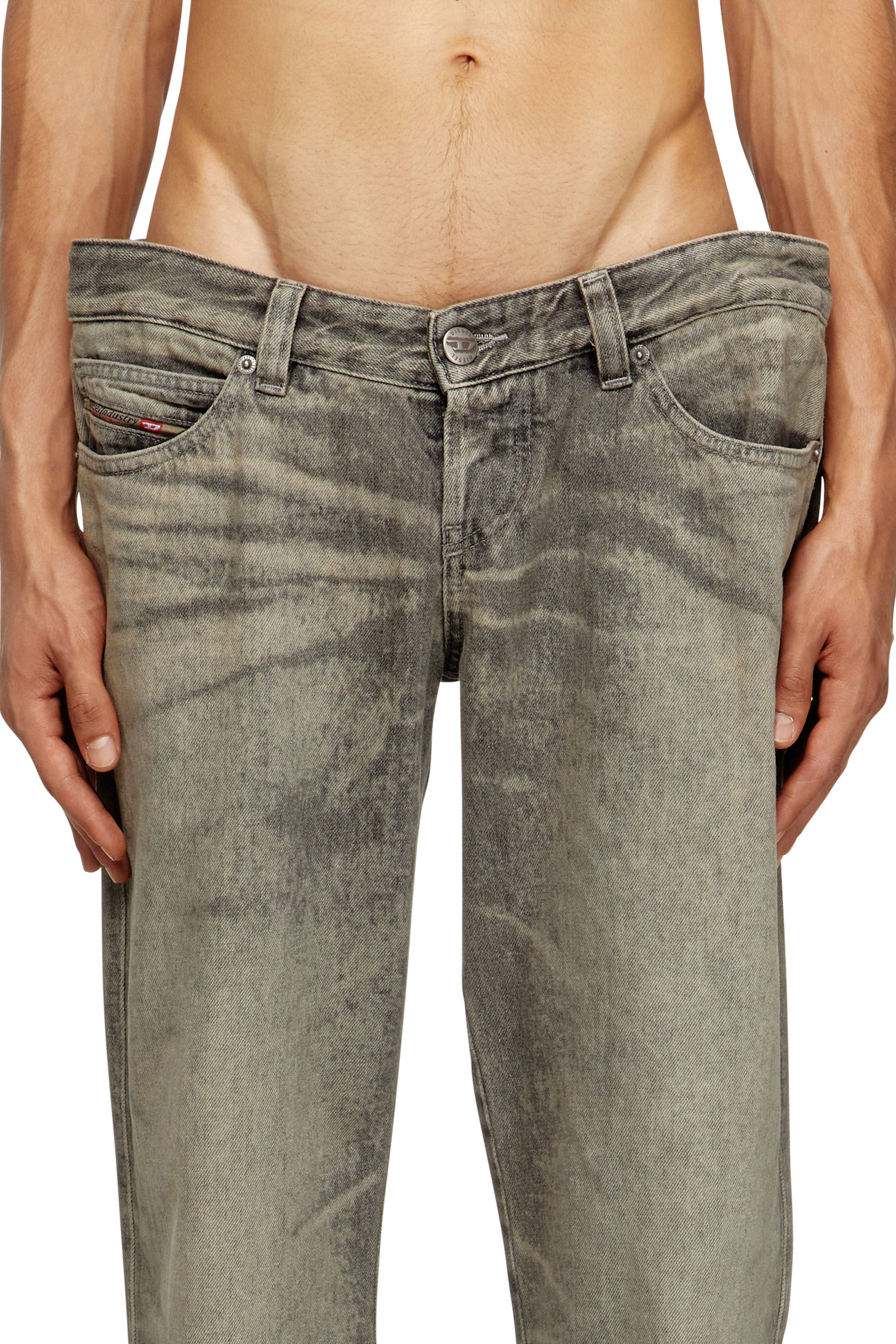 Diesel - Regular Jeans D-Im 007DR Uomo, Grigio - Image 5