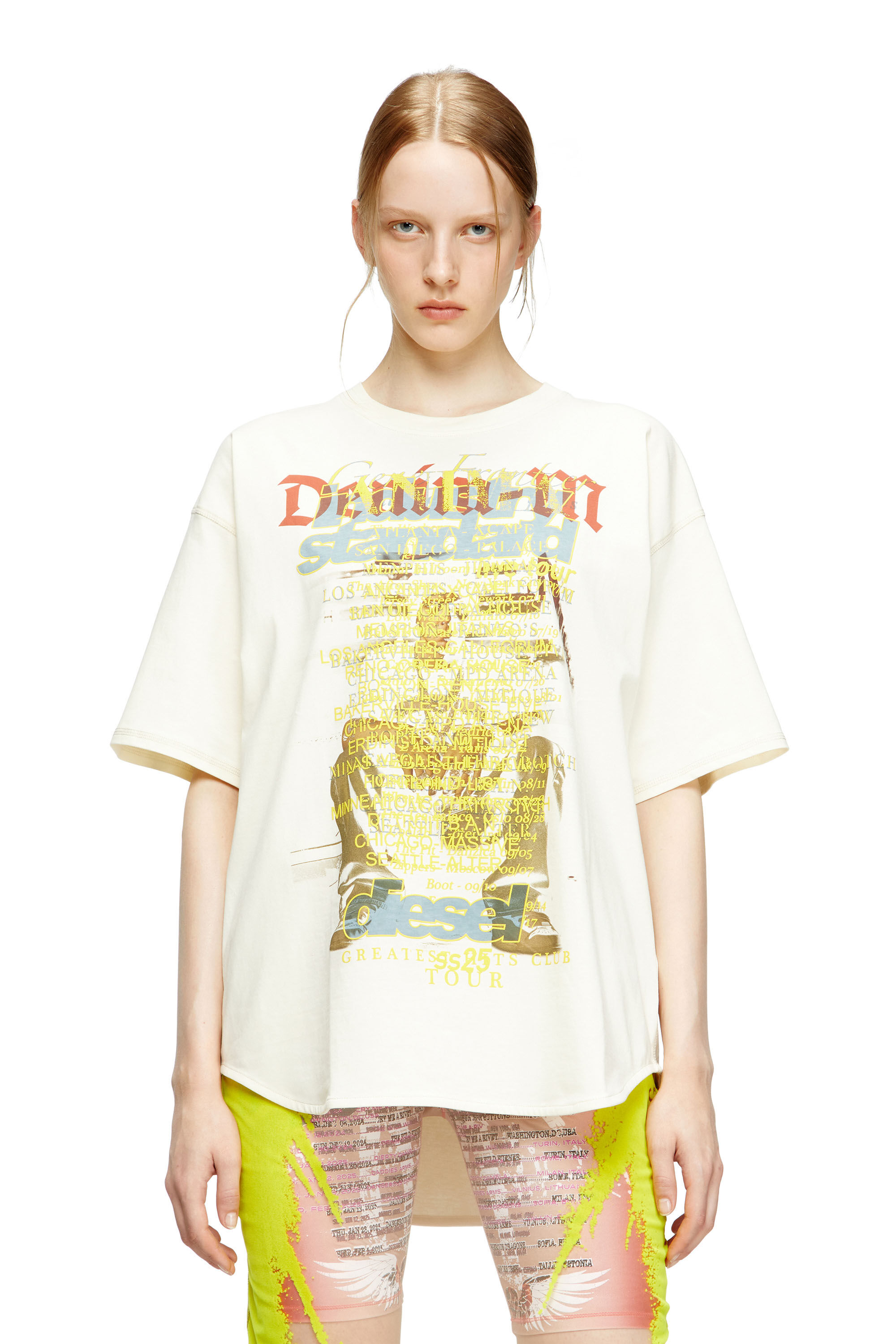 Diesel - T-BIX-AA, T-shirt con stampa DJ Unisex in Bianco - 6