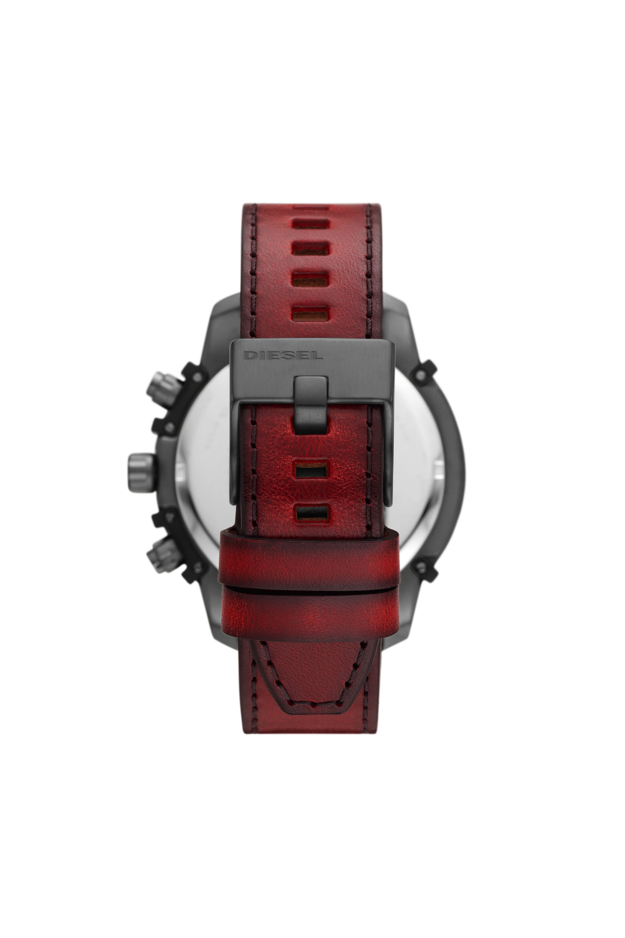 Diesel - DZ4594, Cronografo Griffed in pelle rossa Uomo in Rosso - 2