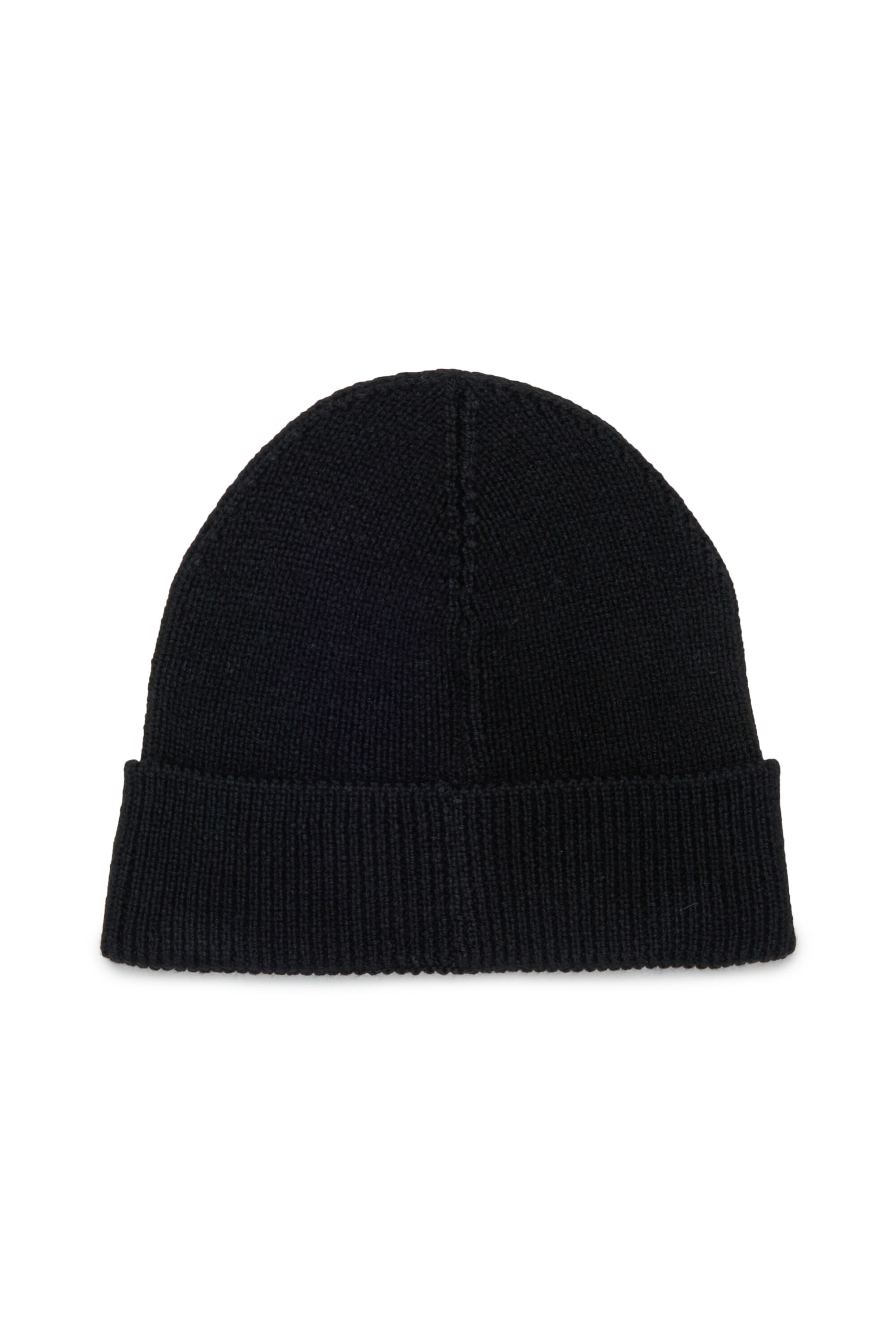 Diesel - FLOT, Berretto in misto lana con patch D logo Unisex in Nero - 2