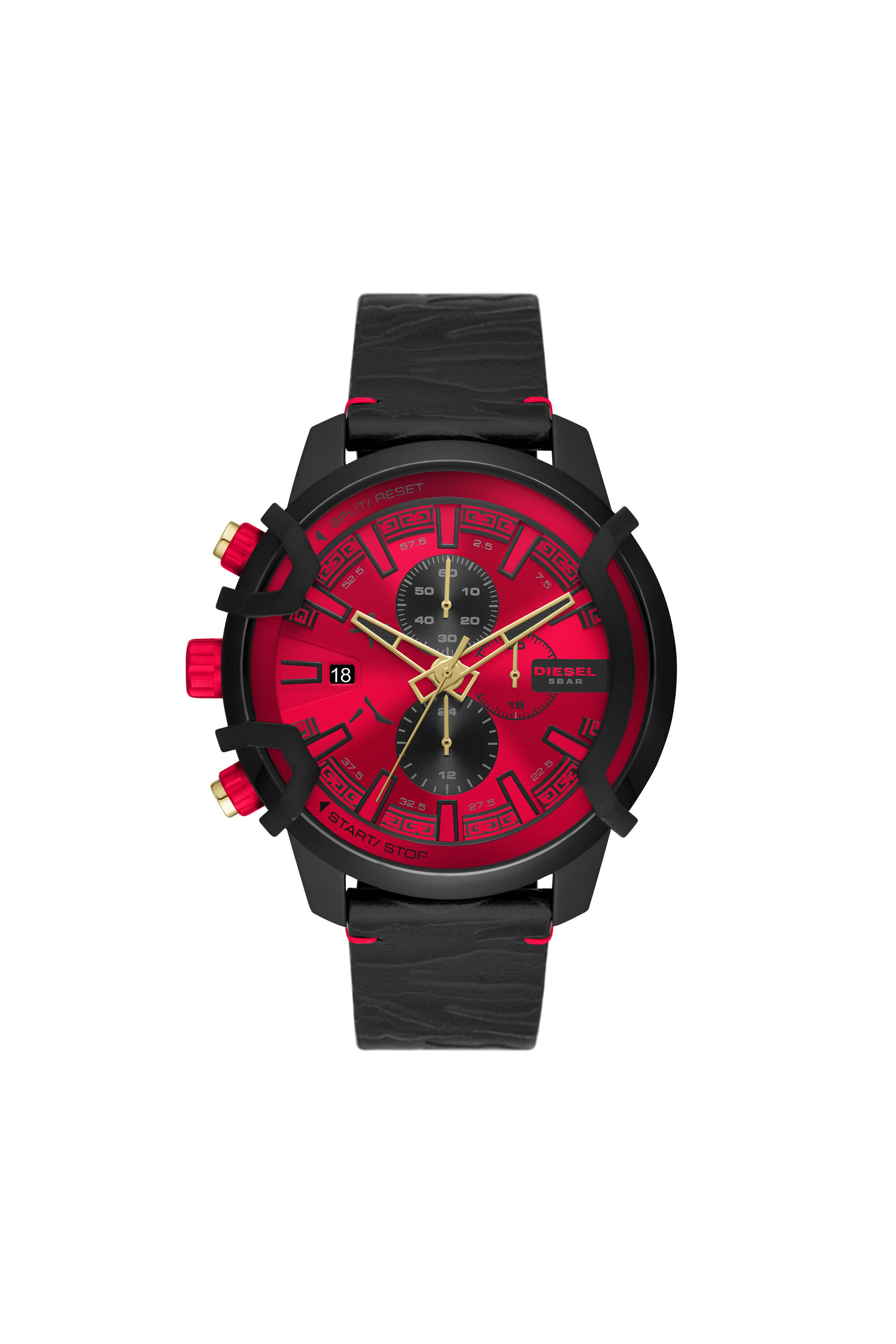 DZ4583 Uomo Orologio Griffed con cinturino in pelle Diesel