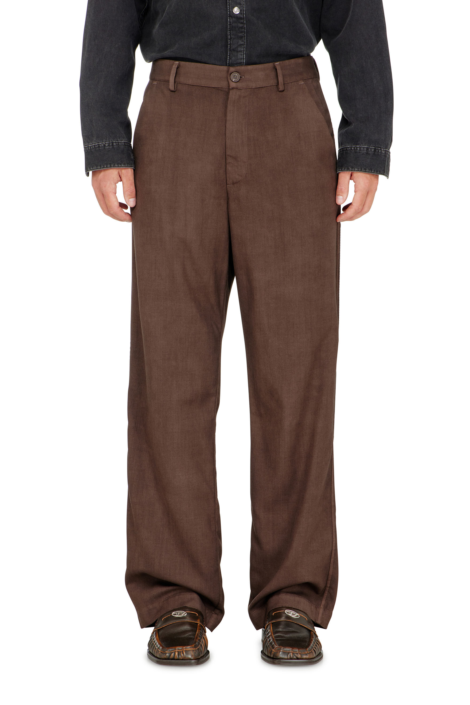 Diesel - P-HANT-CHINO-AECB, Pantaloni chino in lana stretch leggera Uomo in ToBeDefined - 3