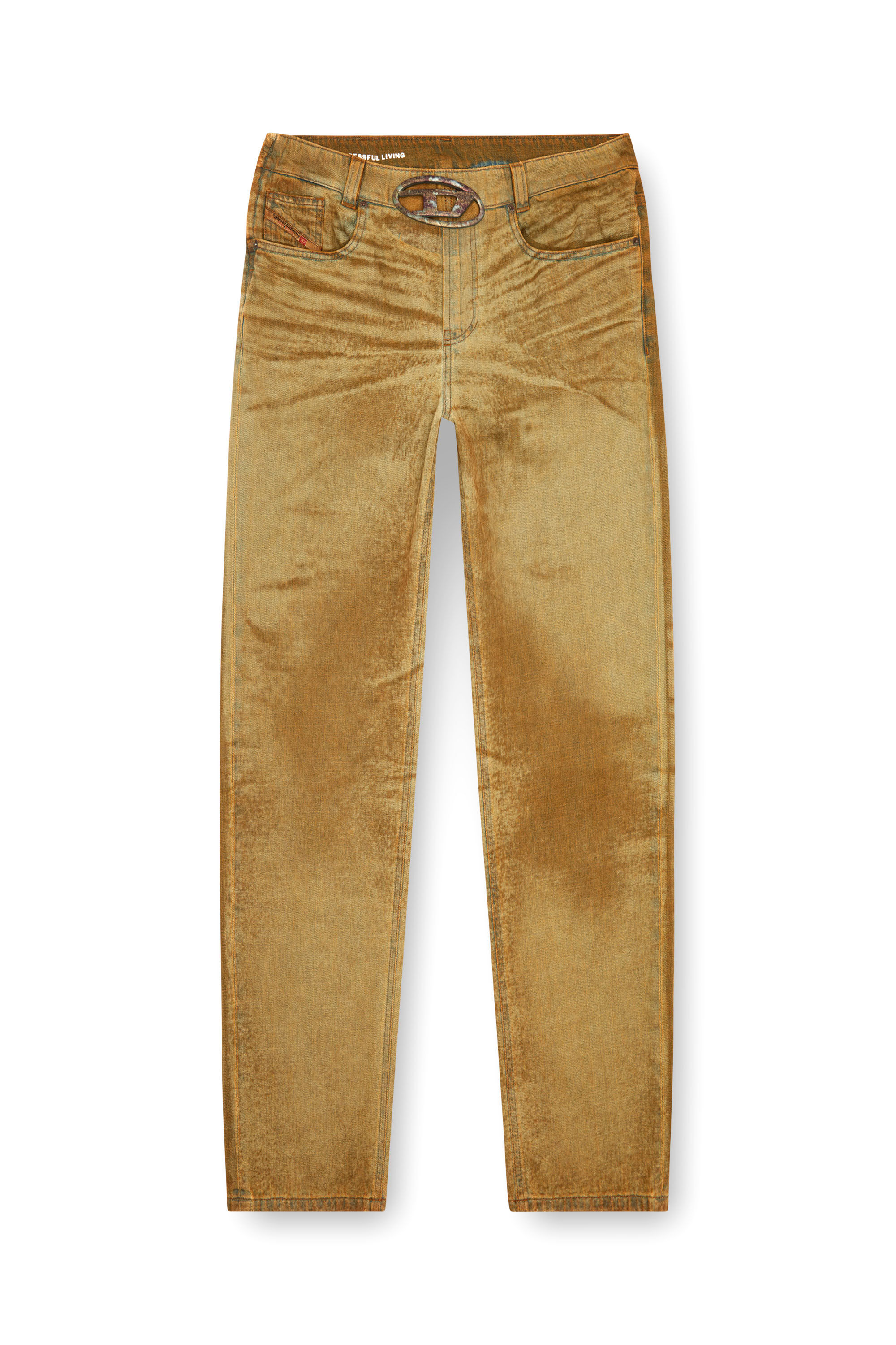 Diesel - Straight Jeans 2010 D-Macs 0AJET Uomo, Marrone Chiaro - Image 2