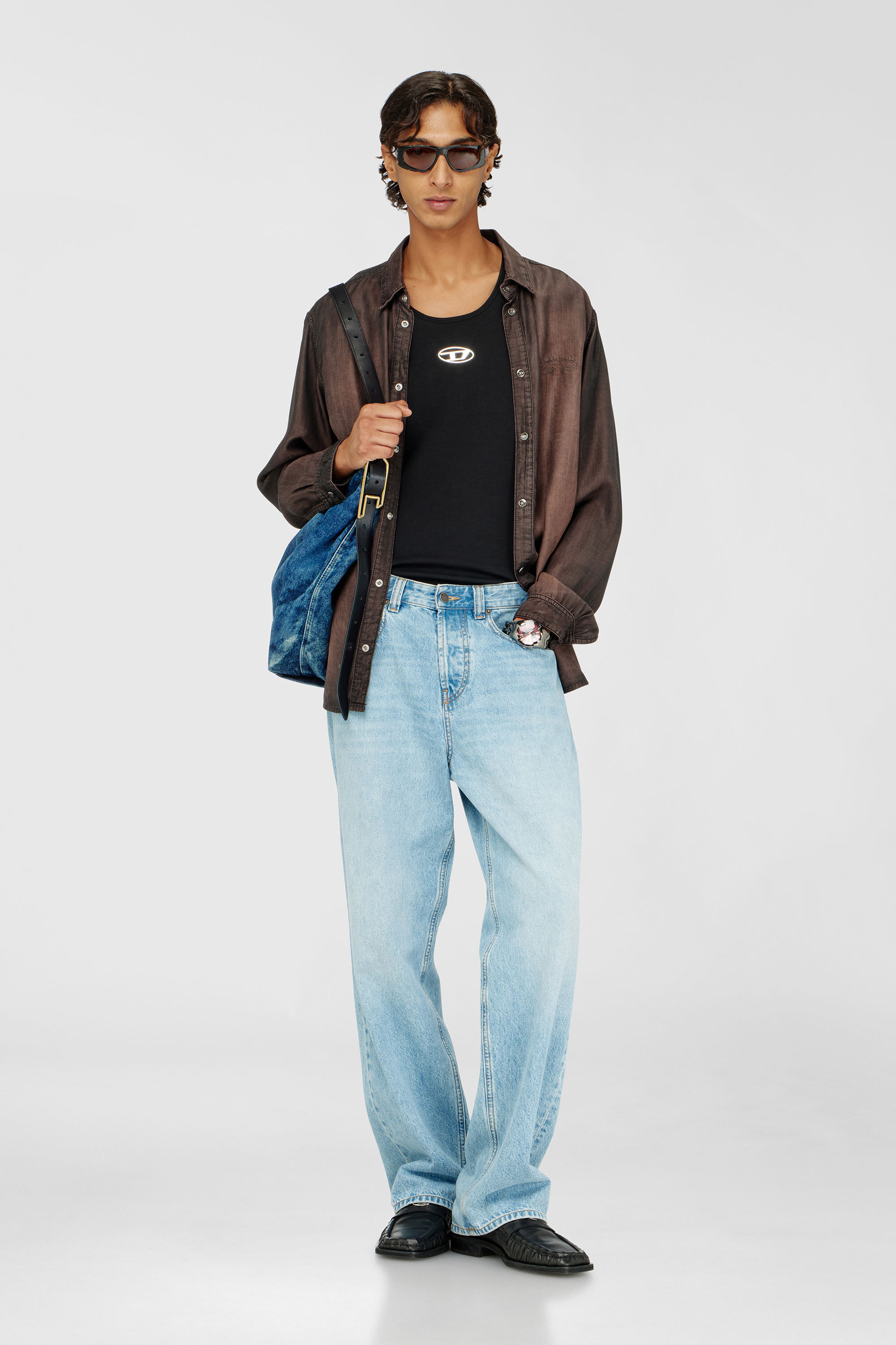 Diesel - T-LIFTY-IOD, Canotta in cotone con logo Uomo in Nero - 1