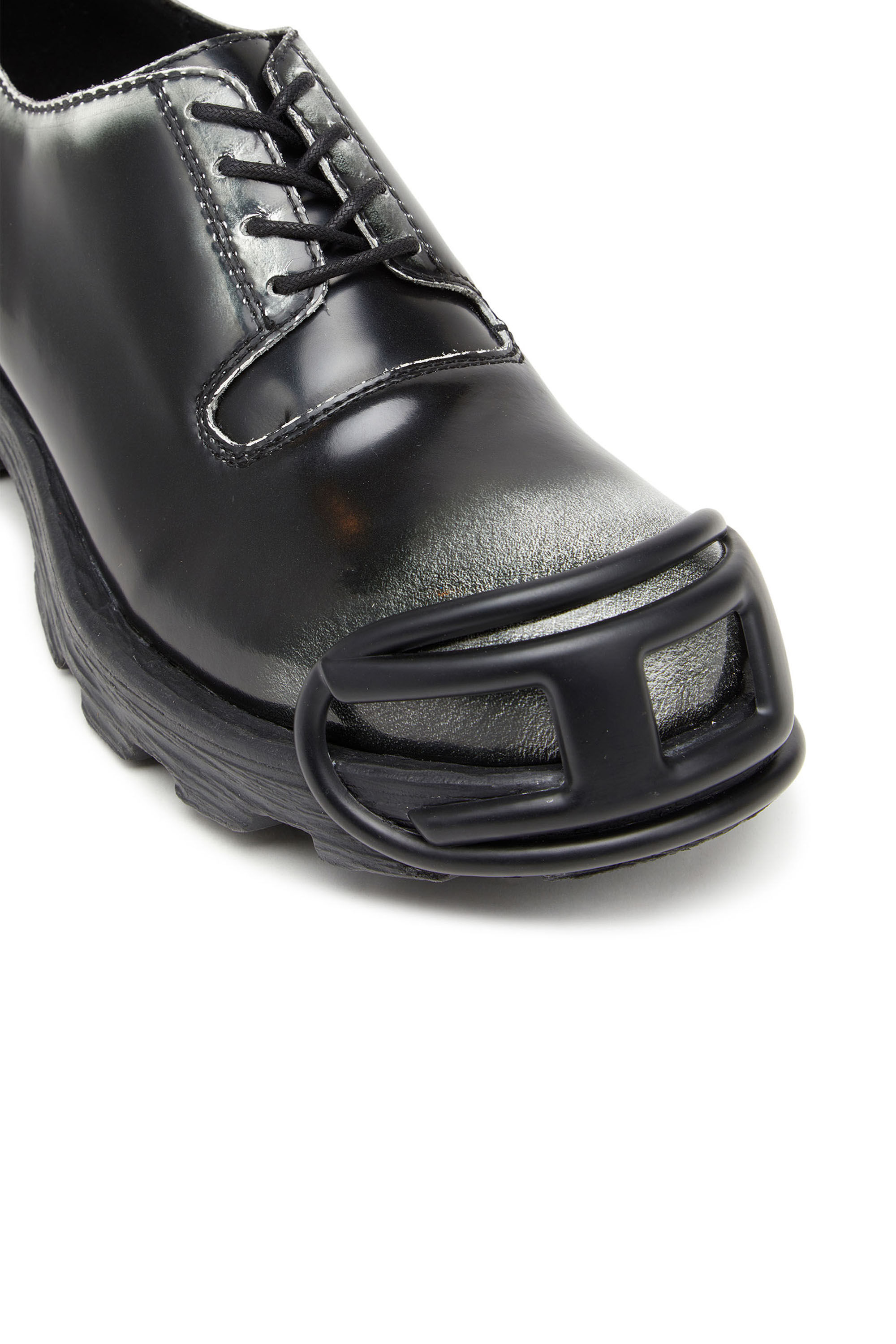 Diesel - D-HAMMER SO D, D-Hammer-Scarpa Derby in pelle lucida bicolore Uomo in Multicolor - 6