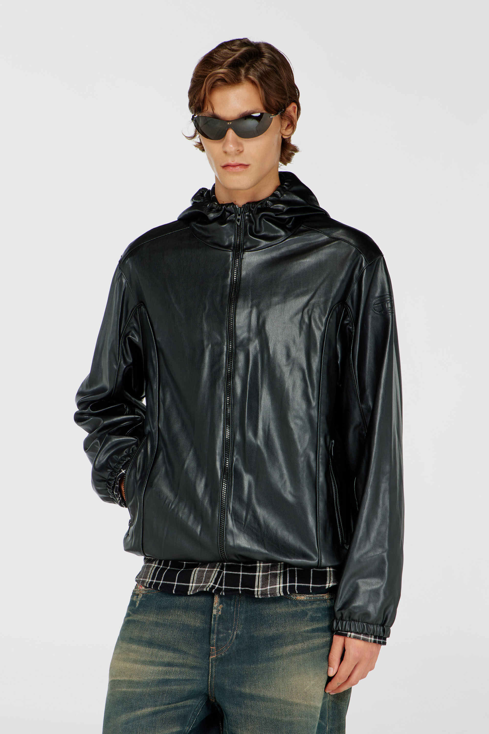 Diesel - J-HIVES-PGBX, Giacca a vento in tessuto coated Uomo in Nero - 3