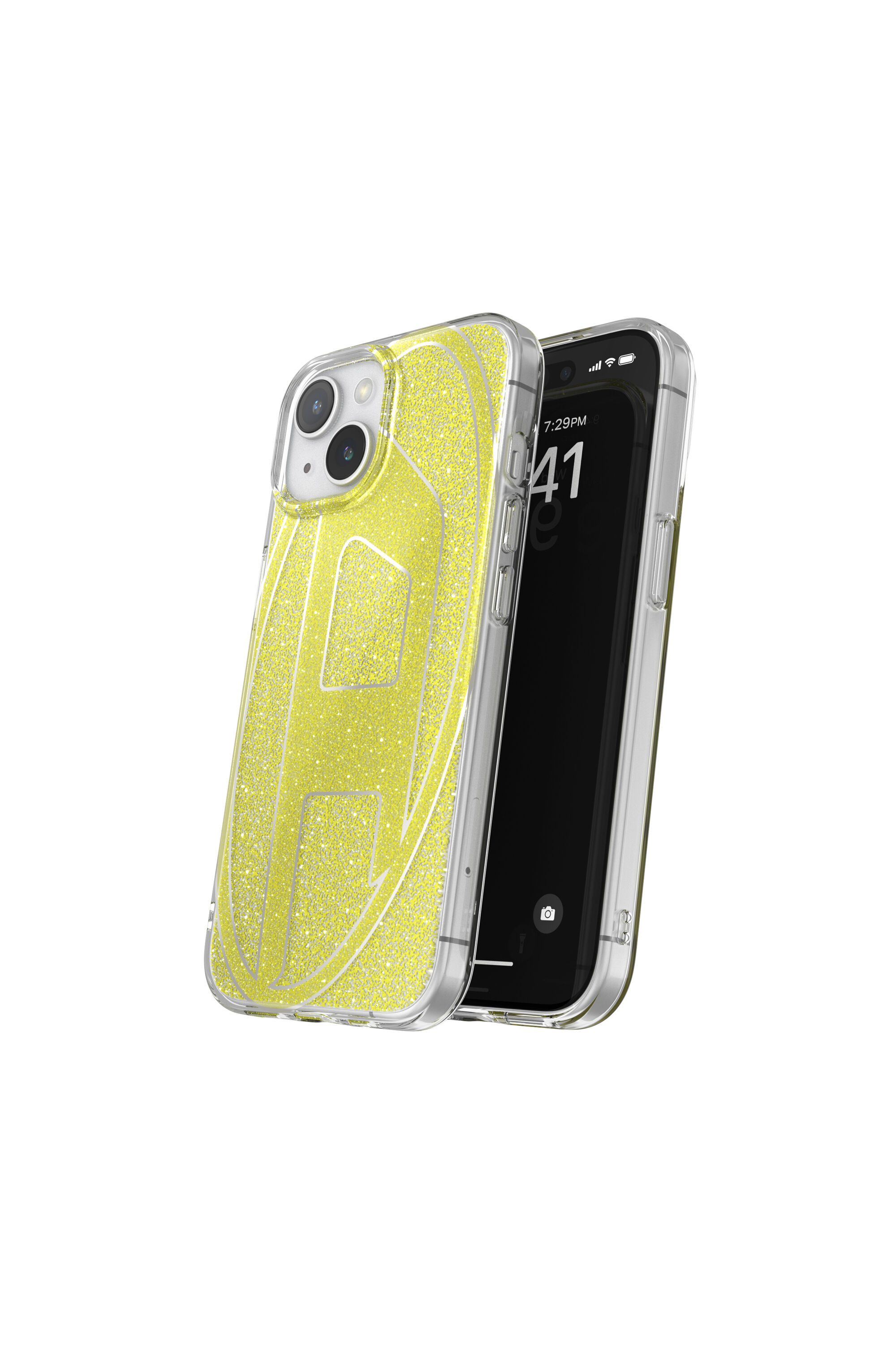 Diesel - 60027 AOP CASE, Cover glitterata per iP 15 Unisex in Oro - 3