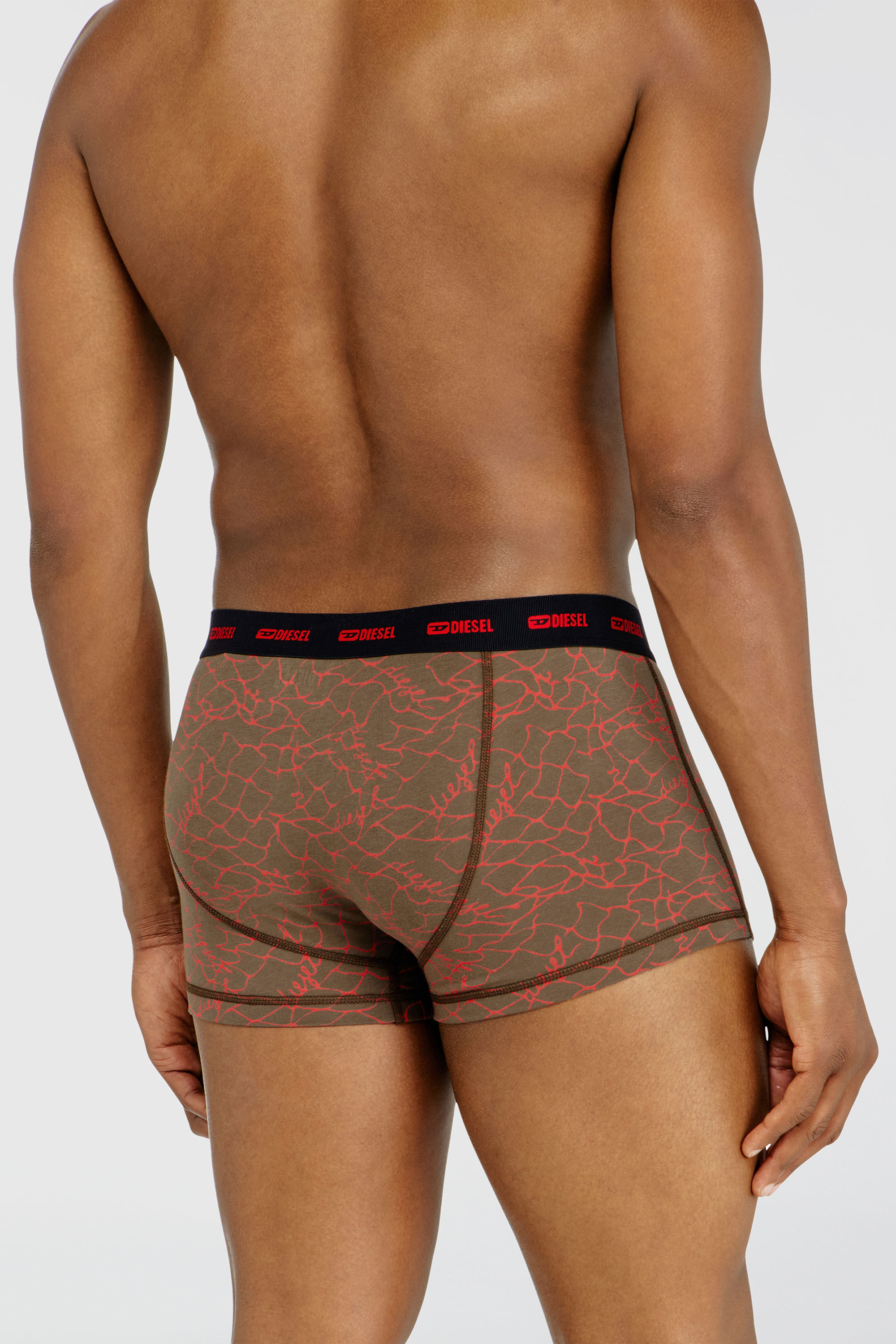 Diesel - DAMIEN-UTLT-3PACK, Set da tre boxer stretch con motivo grafico Uomo in Multicolor - 4