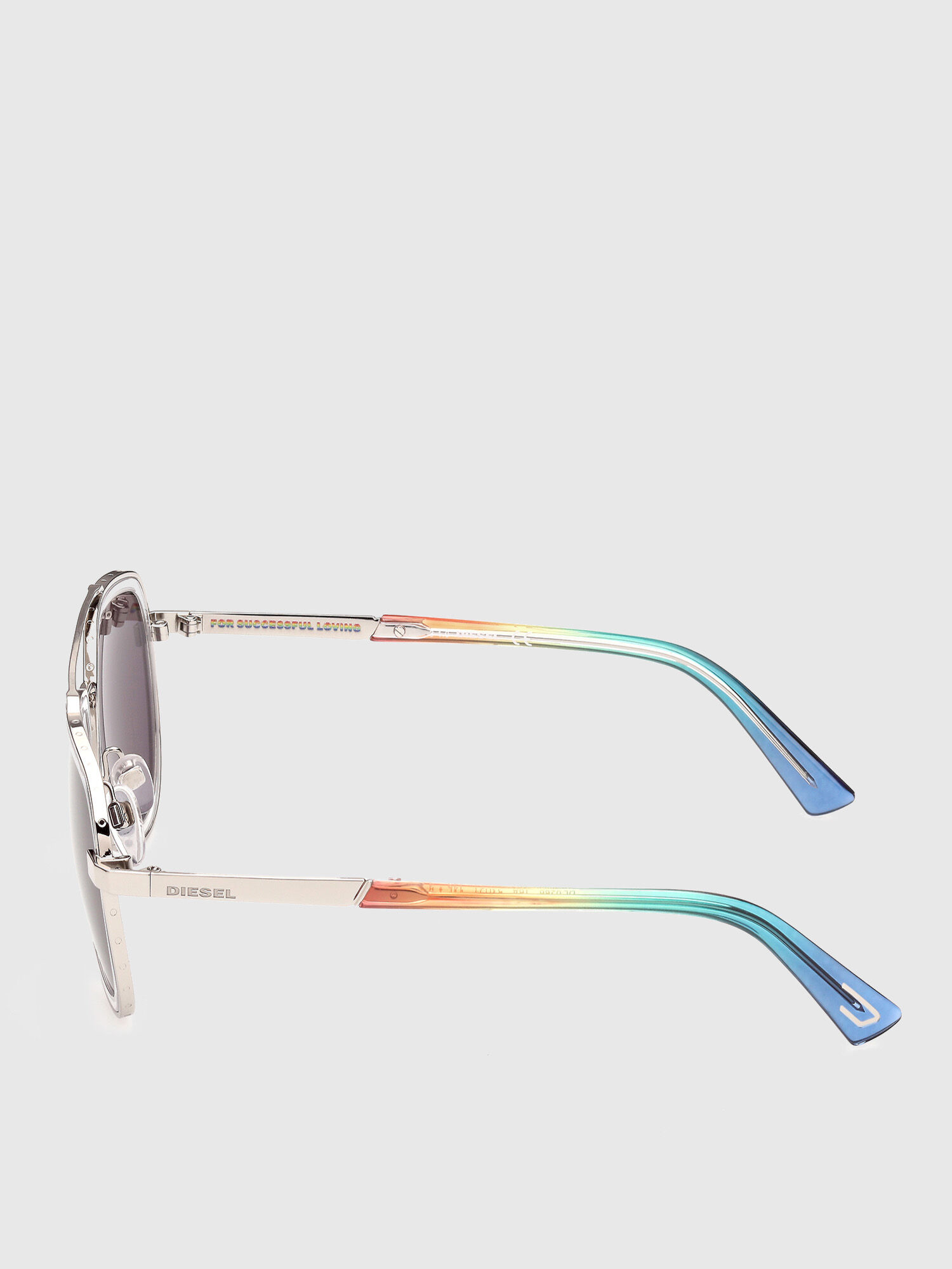 Diesel - DL0266, Occhiali pilot a tema "Pride" Unisex in Multicolor - 3