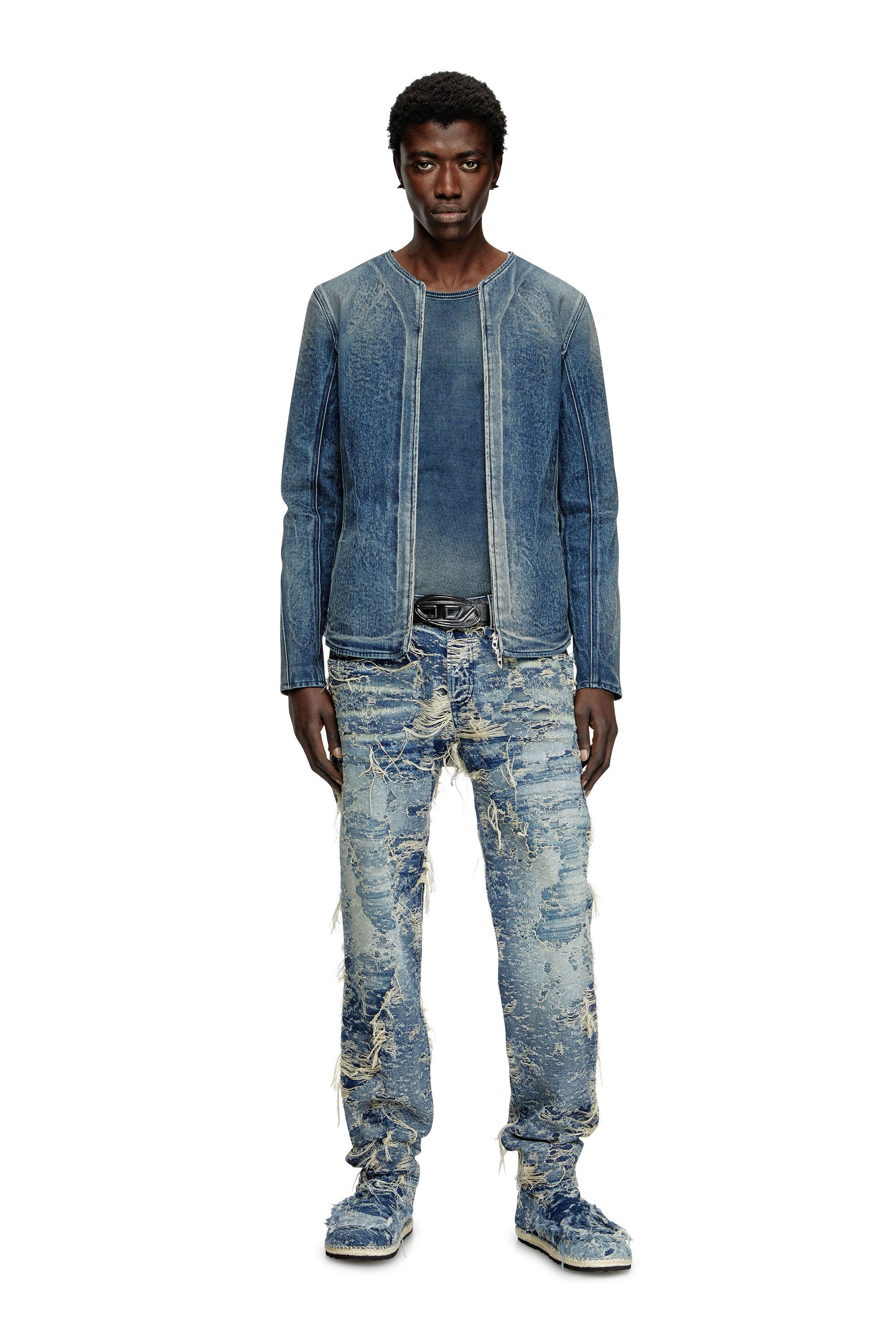 Diesel - Regular Jeans 2023 D-Finitive 09M04 Uomo, Blu medio - Image 1