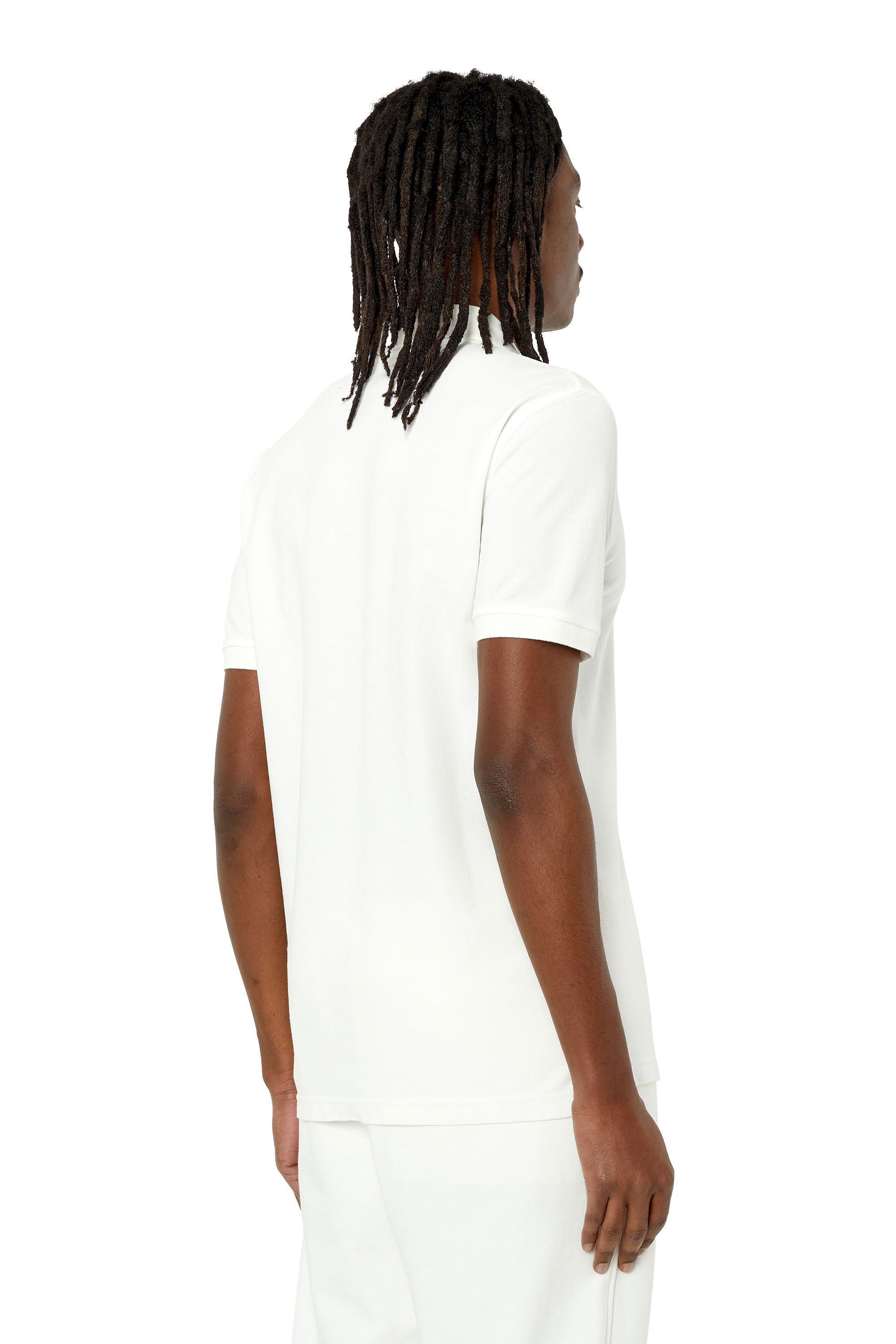 Diesel - T-SMITH-IND, Polo con stampa Diesel Industry Uomo in Bianco - 4