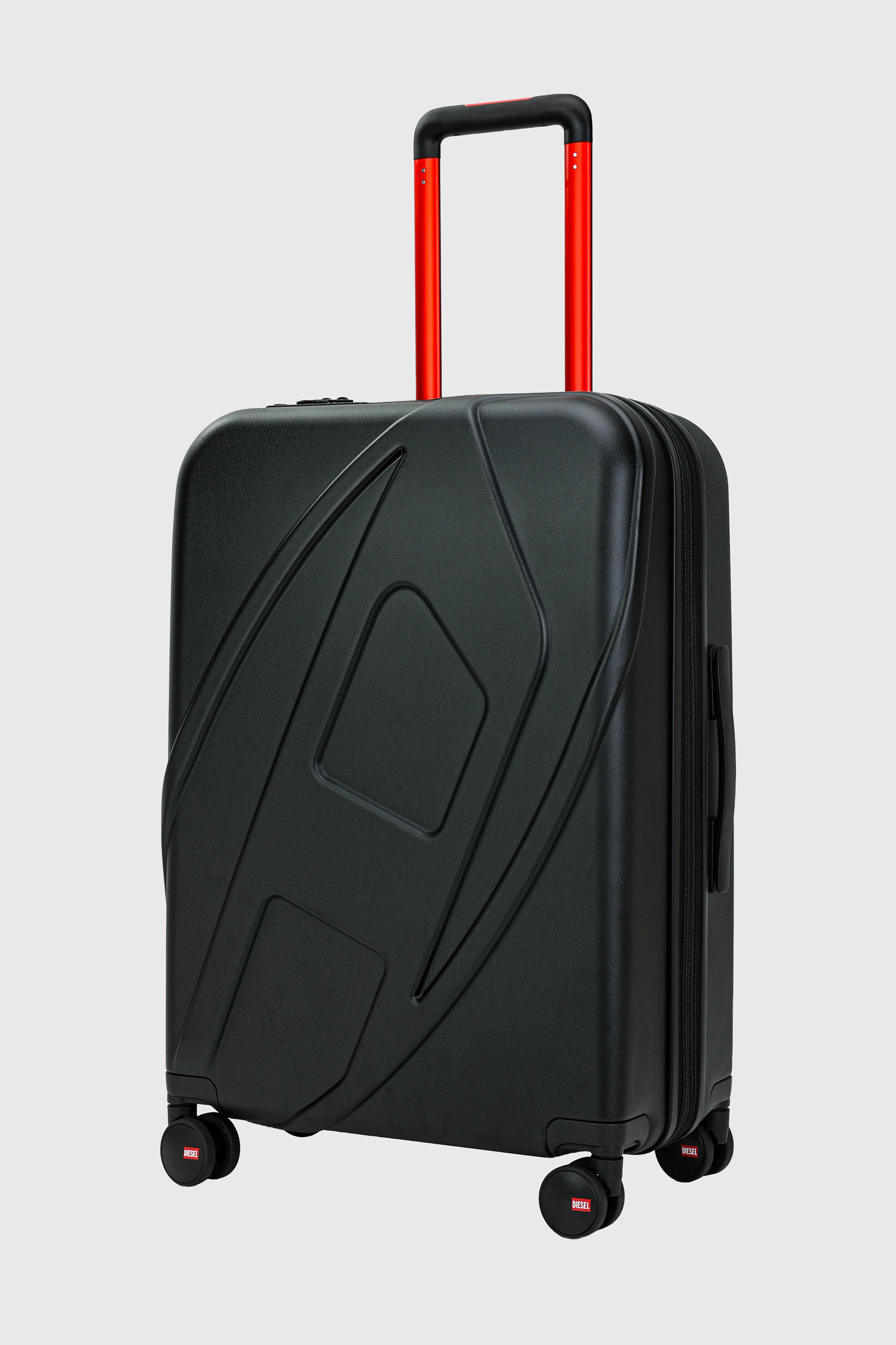 Diesel - LU0043 HARD LUGGAGE - DSL012, Valigia Oval D taglia M Unisex in Nero - 5