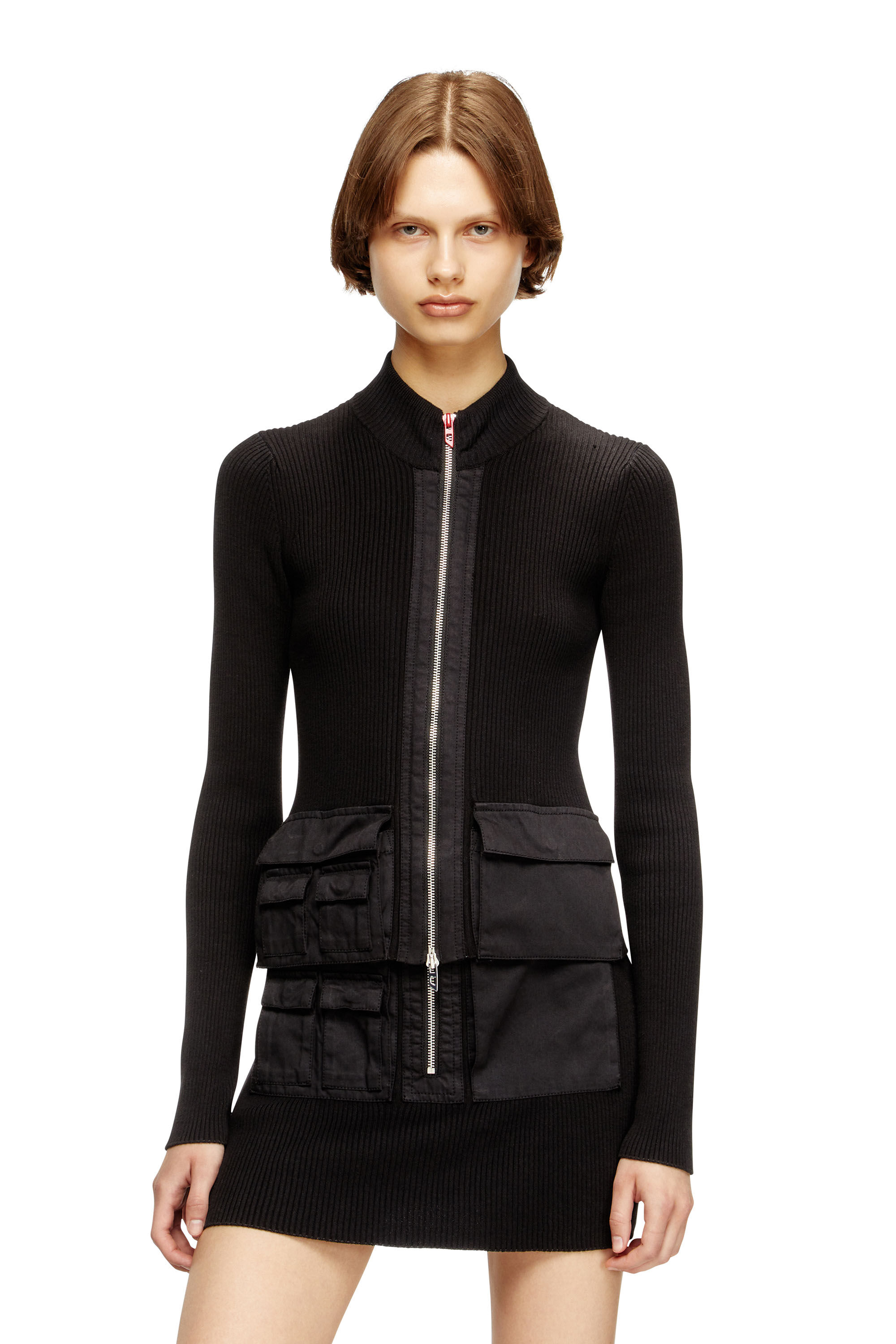 Diesel - M-MELISSA, Vestito a costine con tasche cargo Donna in ToBeDefined - 3
