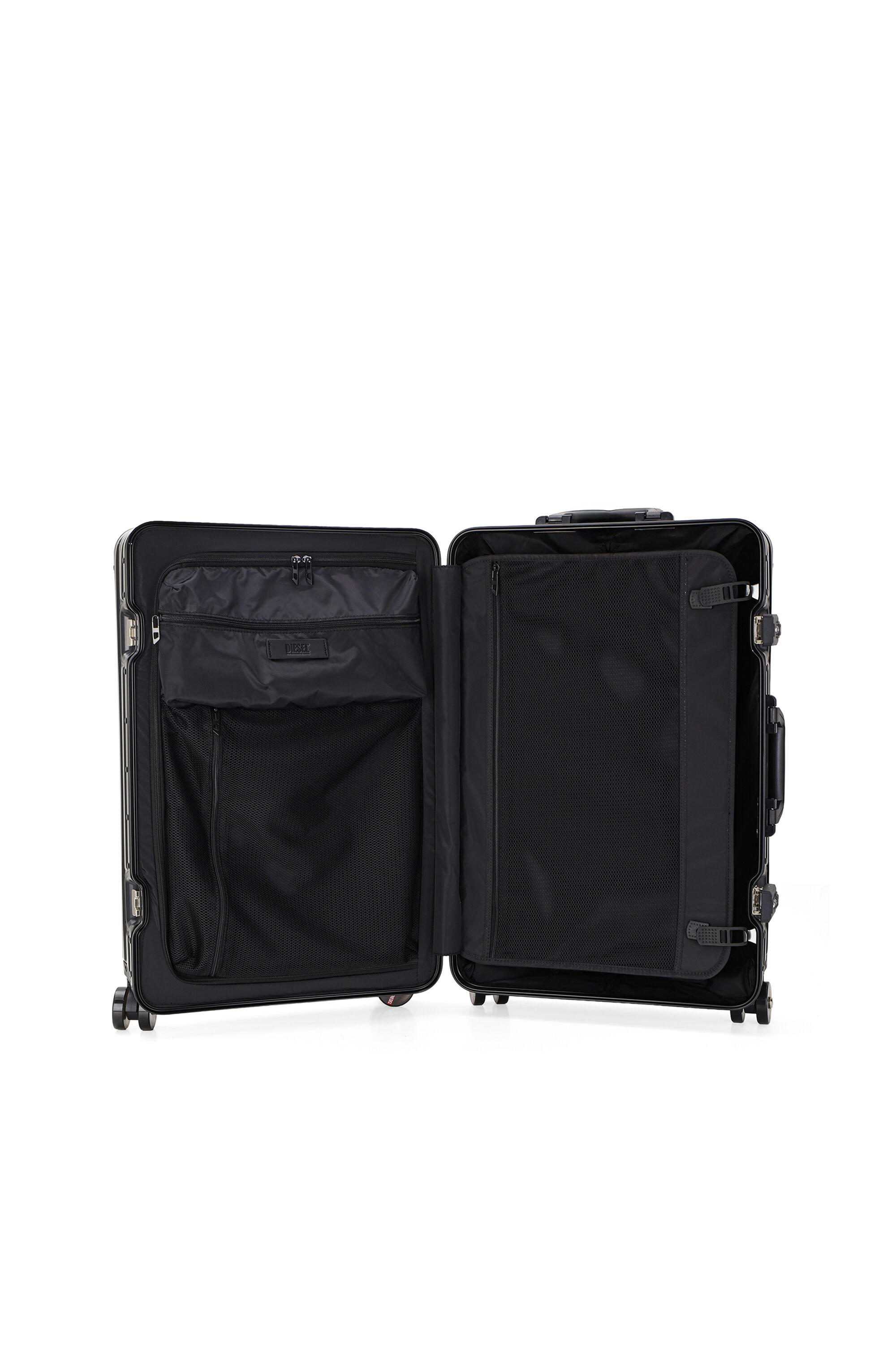 Diesel - DIESEL ALUMINUM TROLLEY- DSL002, Valigia in alluminio taglia M Unisex in Nero - 3