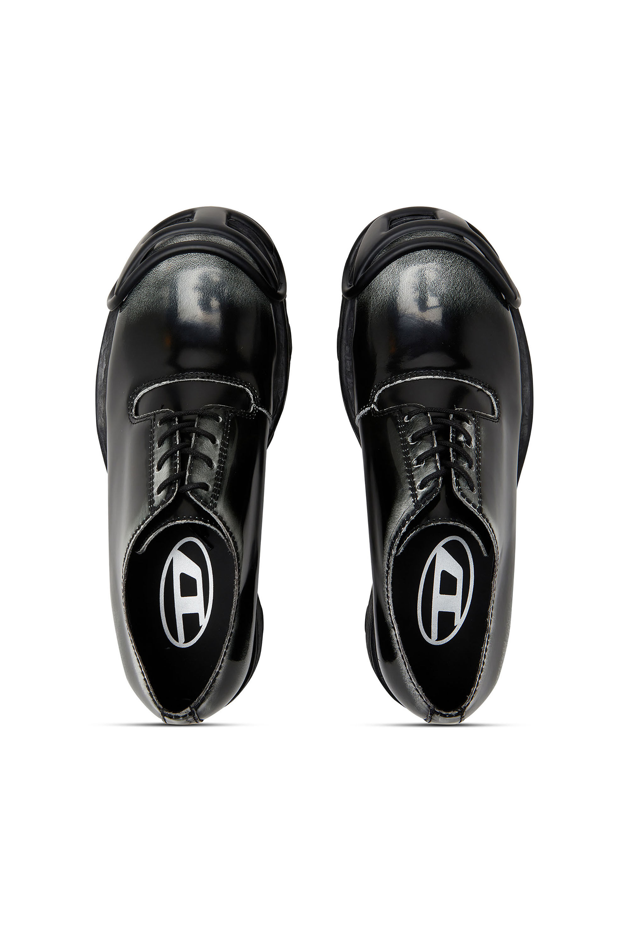Diesel - D-HAMMER SO D, D-Hammer-Scarpa Derby in pelle lucida bicolore Uomo in Multicolor - 5