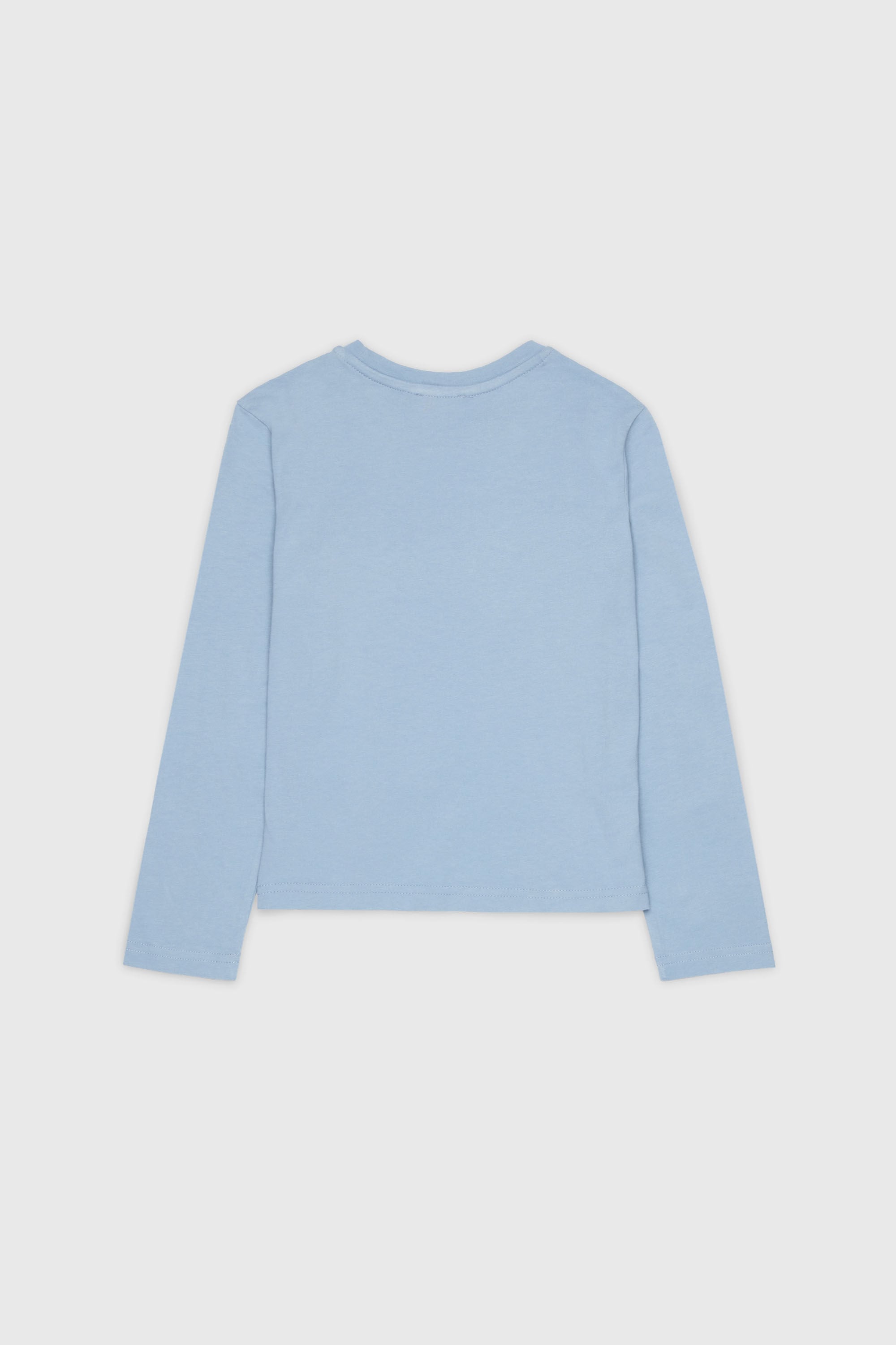 Diesel - TLIBBY, T-shirt a manica lunga con patch logo sfrangiato Donna in Blu - 2
