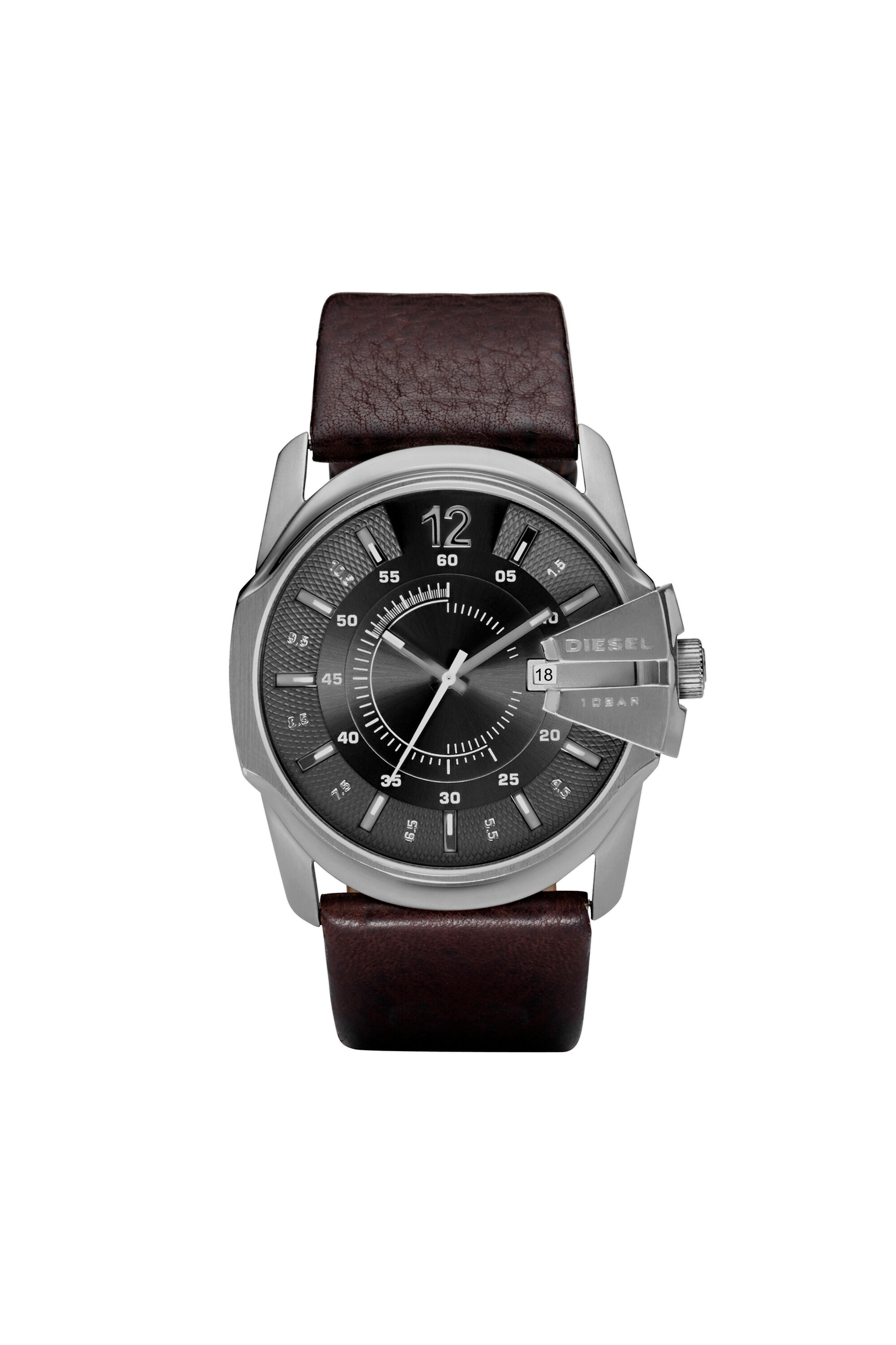 DZ1206 Uomo Mega Chief orologio in pelle marrone Diesel
