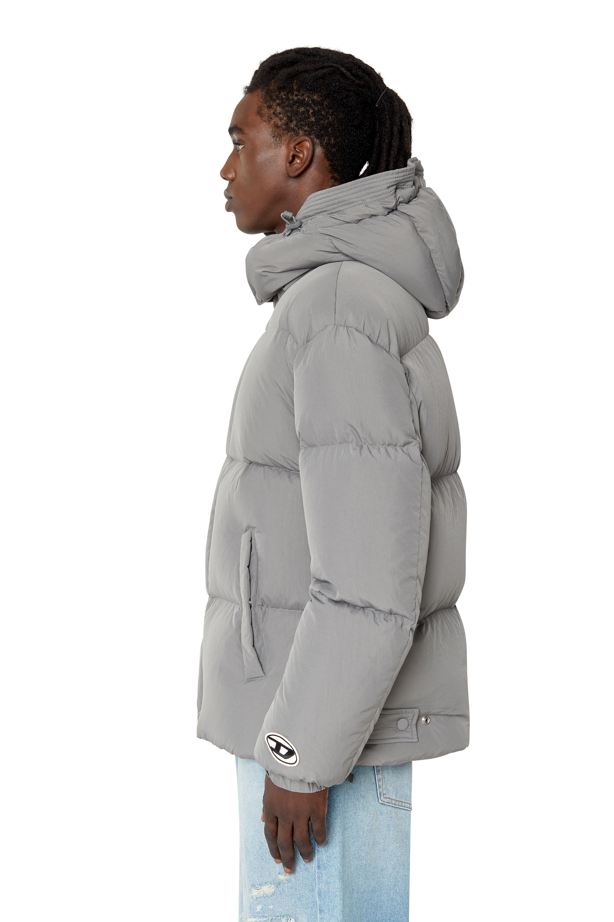 Diesel - W-ROLF-NW, Piumino real down con trattamento Polygiene ViralOff® Uomo in Grigio - 5