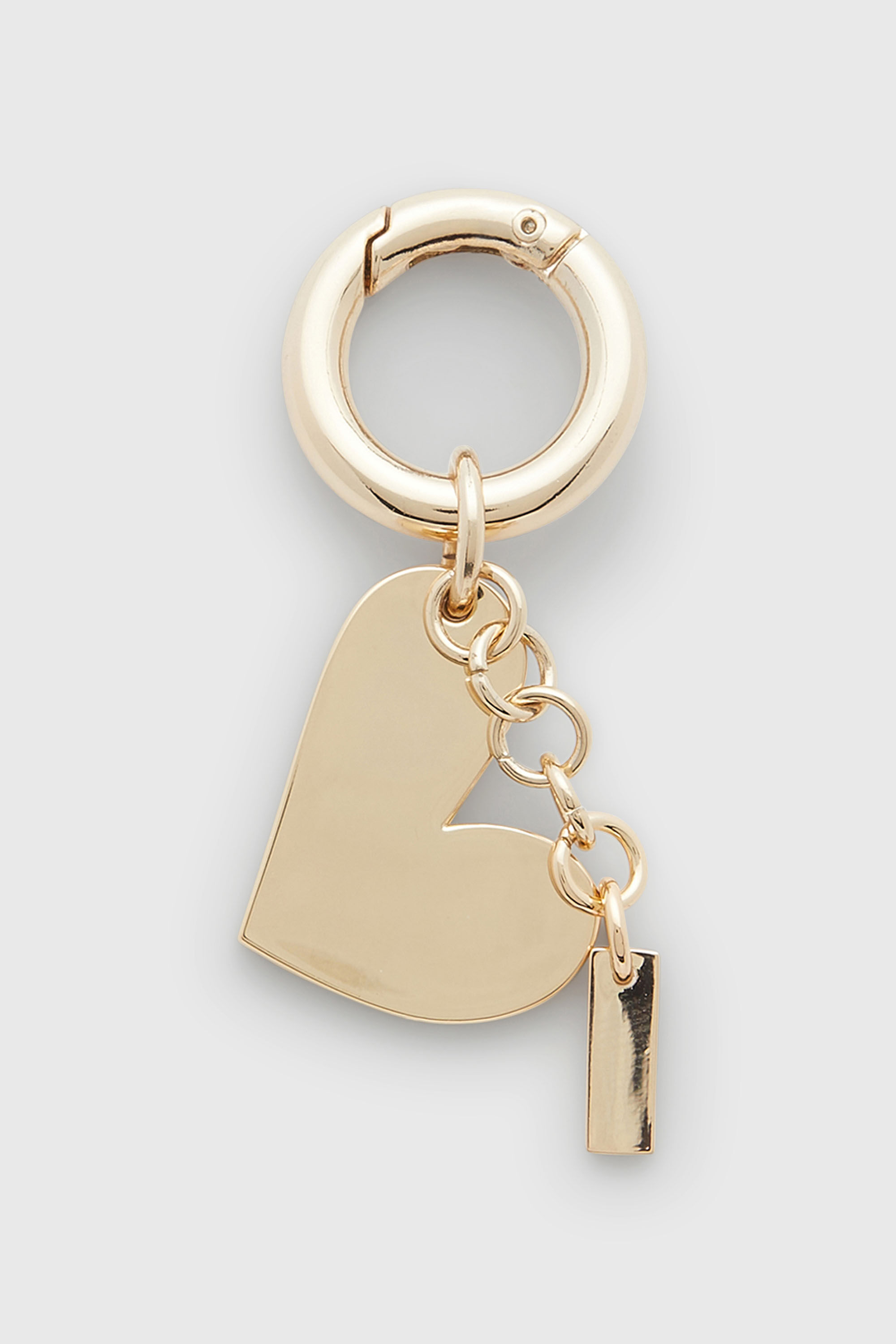 Diesel - CHARM-HEART, Charm a forma di cuore in metallo con strass Donna in Oro - 2