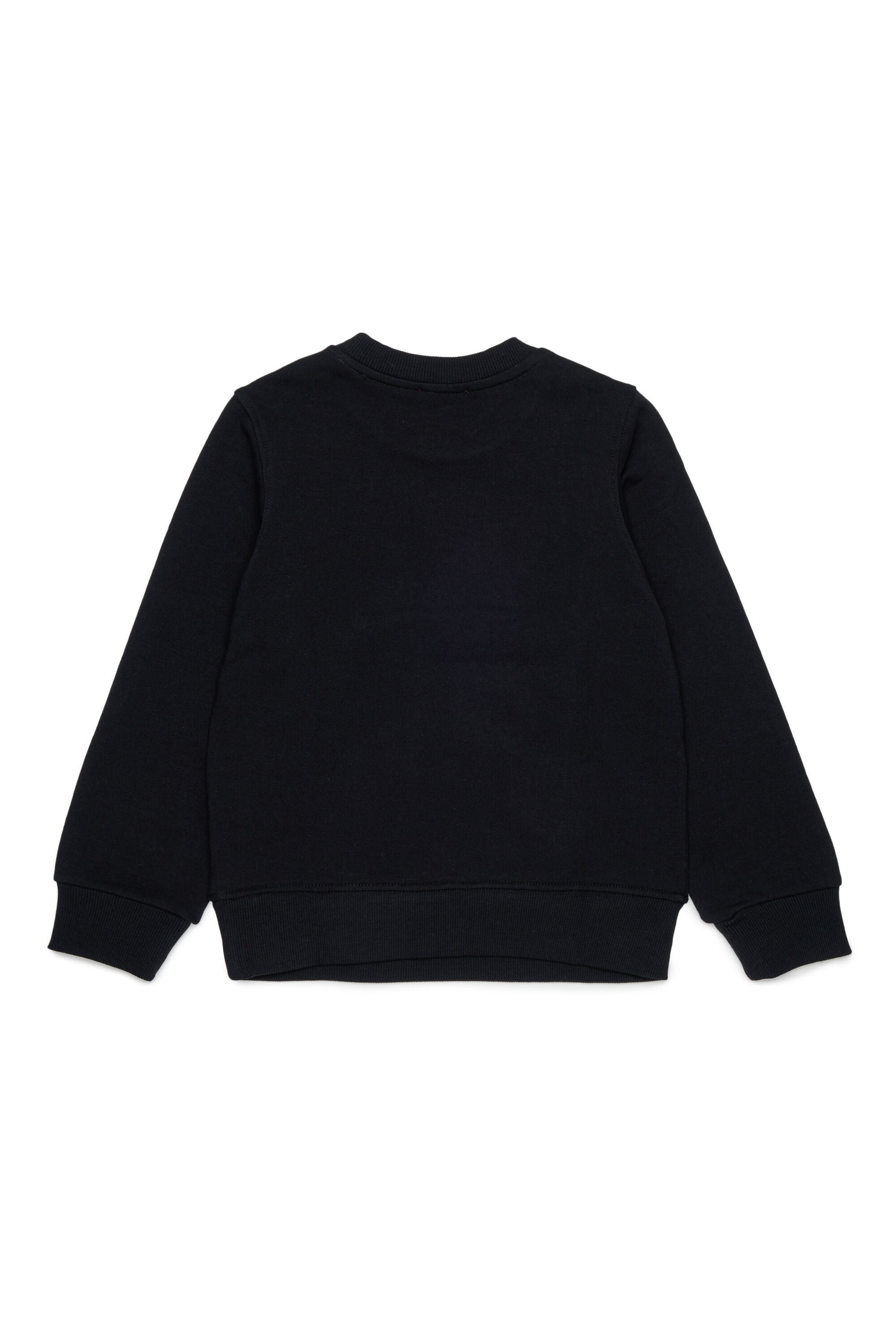 Diesel - SLOMIX, Felpa con logo effetto distressed Uomo in Nero - 2