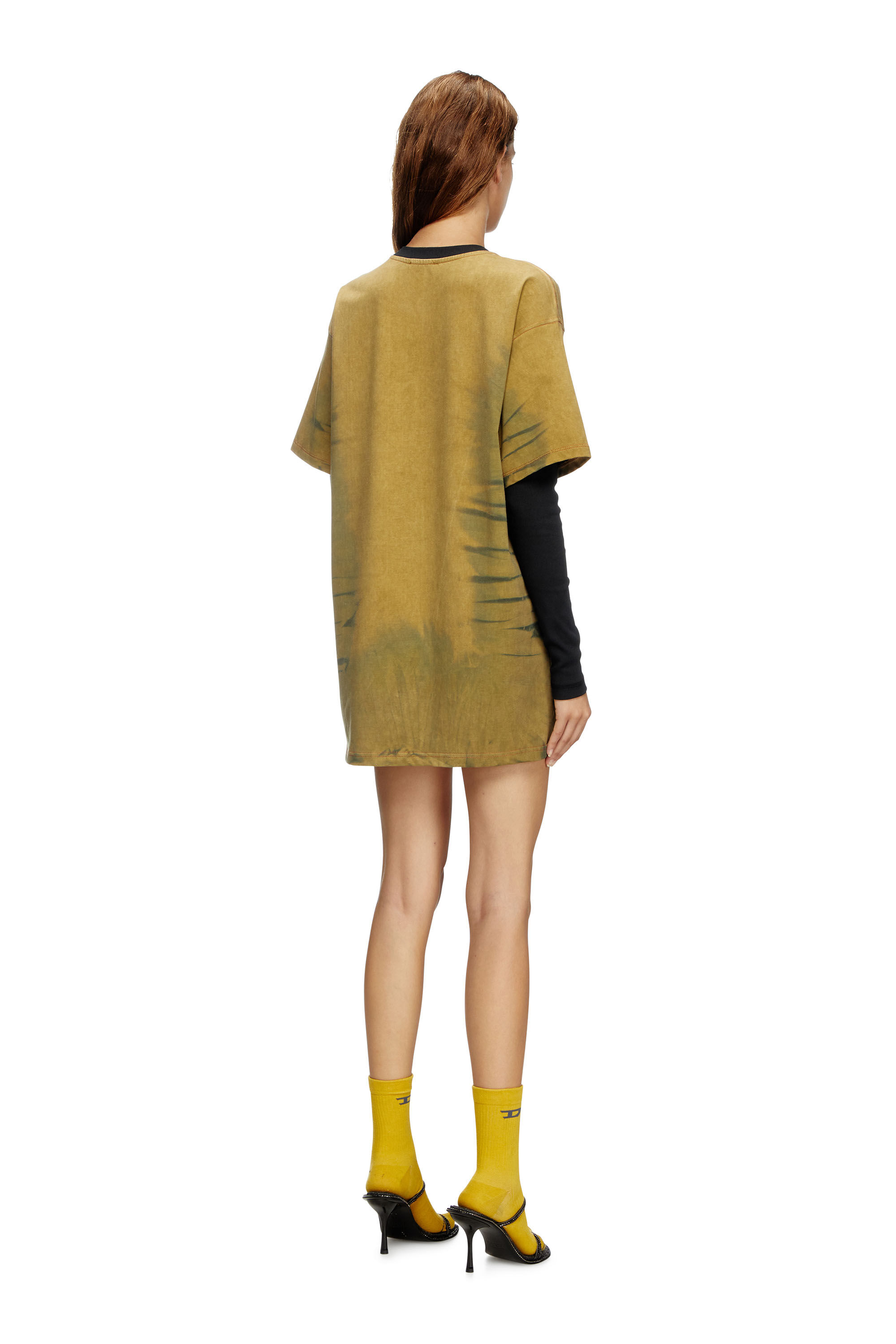 Diesel - D-FANTY, Abito a T-shirt a strati Donna in Marrone - 4