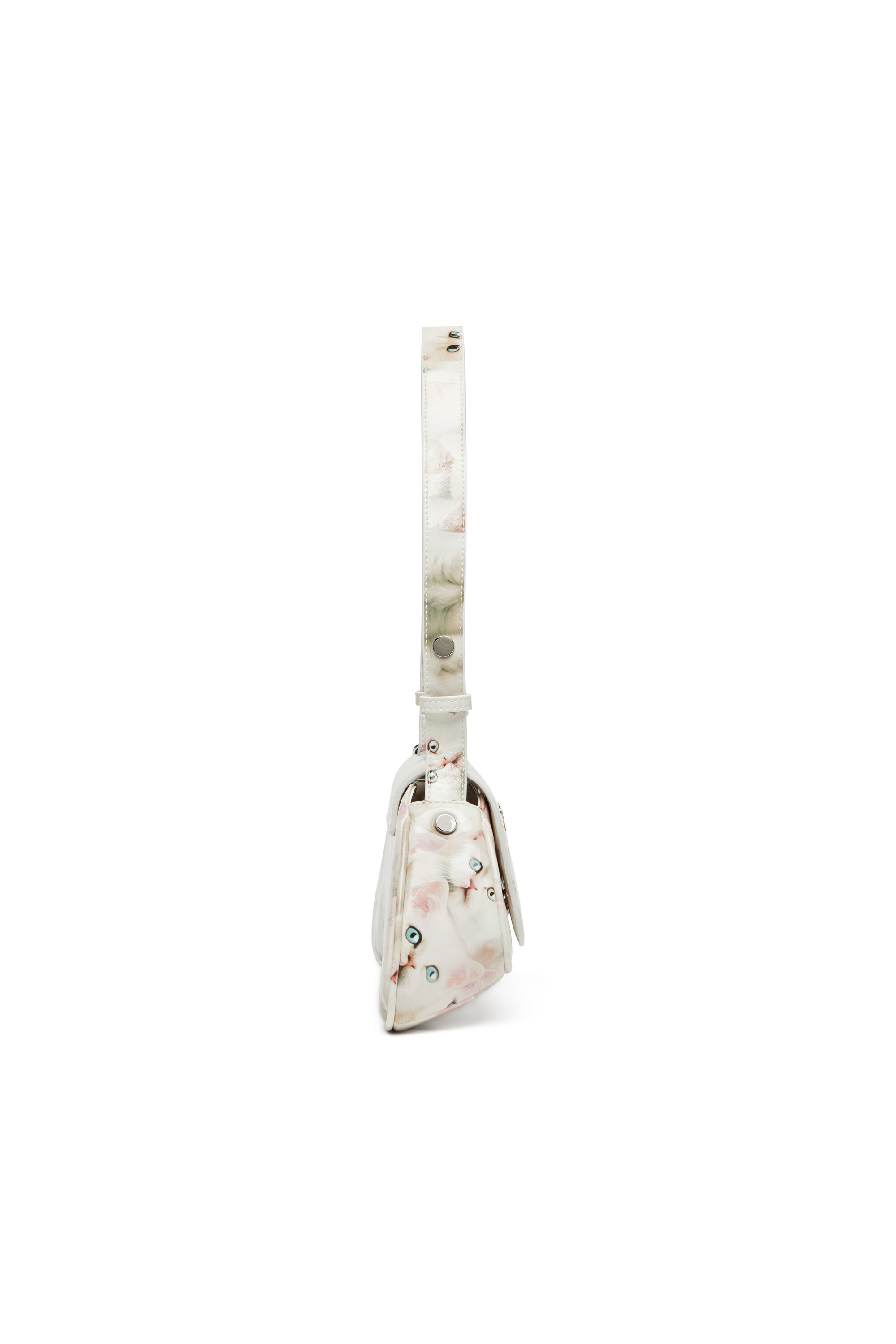 Diesel - PLAY CROSSBODY, Play-Borsa in PU stampato lucido Donna in Bianco - 4