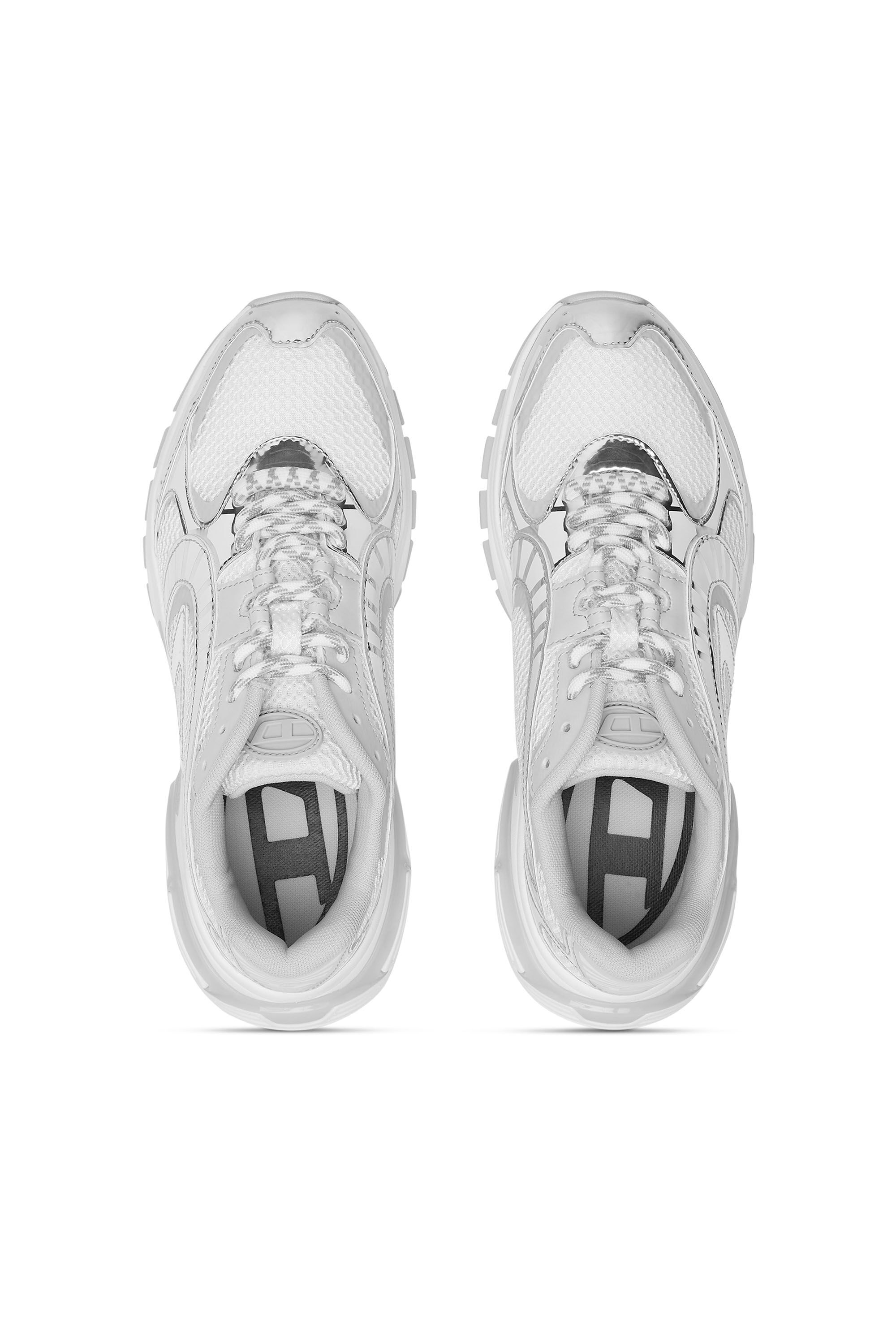 S-Pro-V-Dense-Sneaker in rete metallizzata con logo Oval D