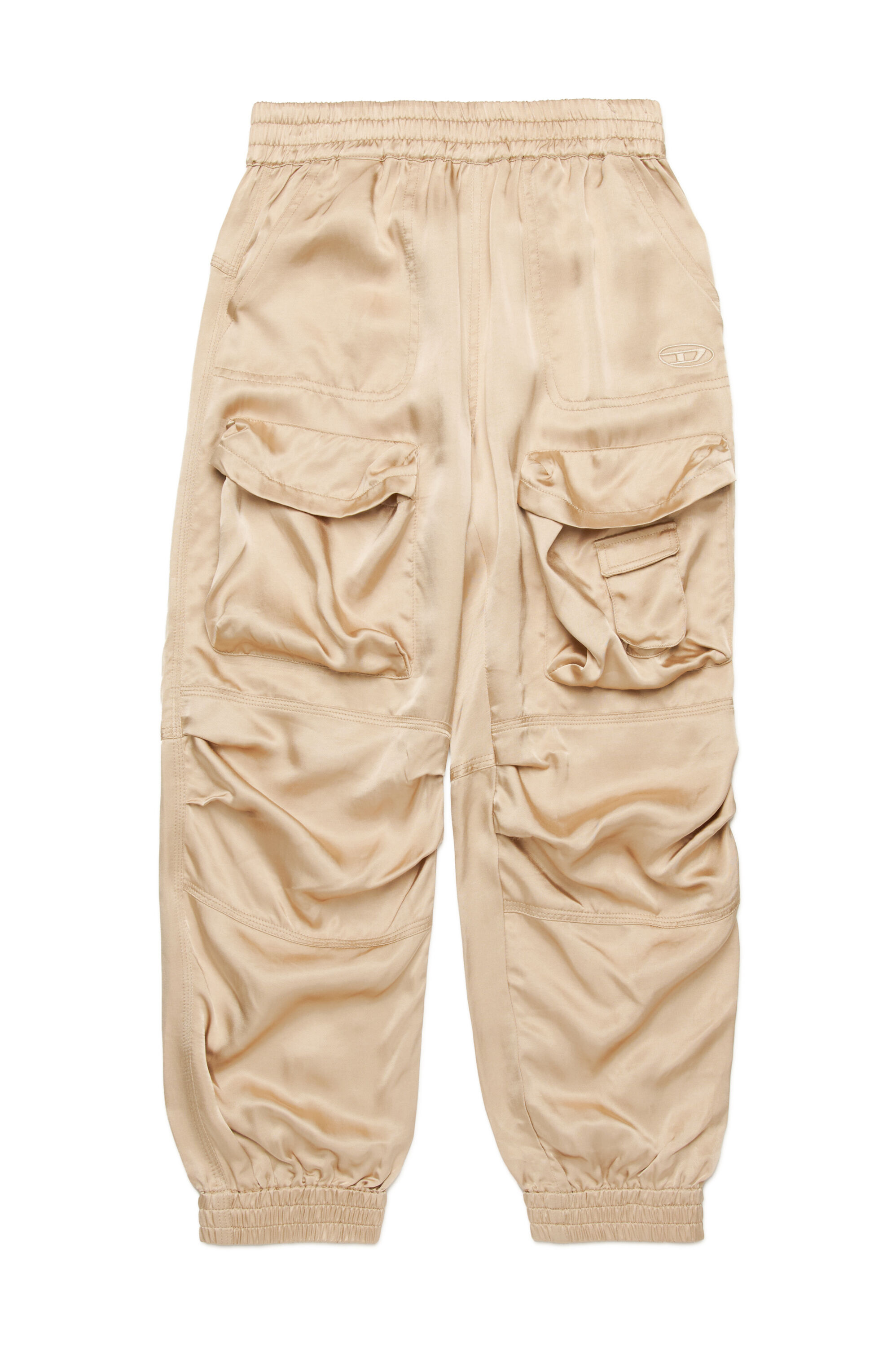 Diesel - PMIRTOW, Pantaloni cargo in raso lucido Donna in Marrone - 1