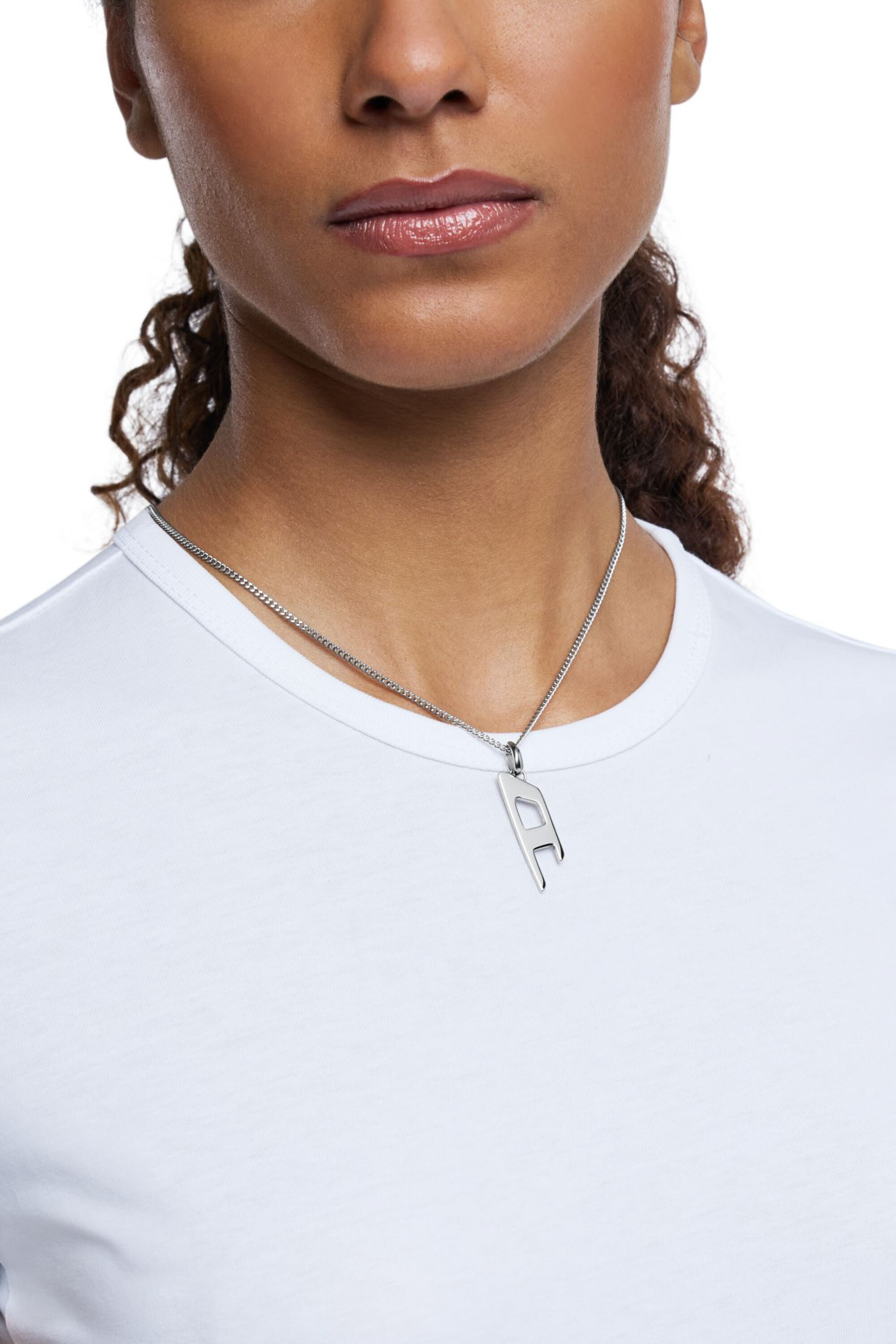 MENDOZZA Collana Donna Ciondolo Cerchio In Acciaio Inox - 46 Cm Regolabile, Colori Argento/Oro/Oro Rosa