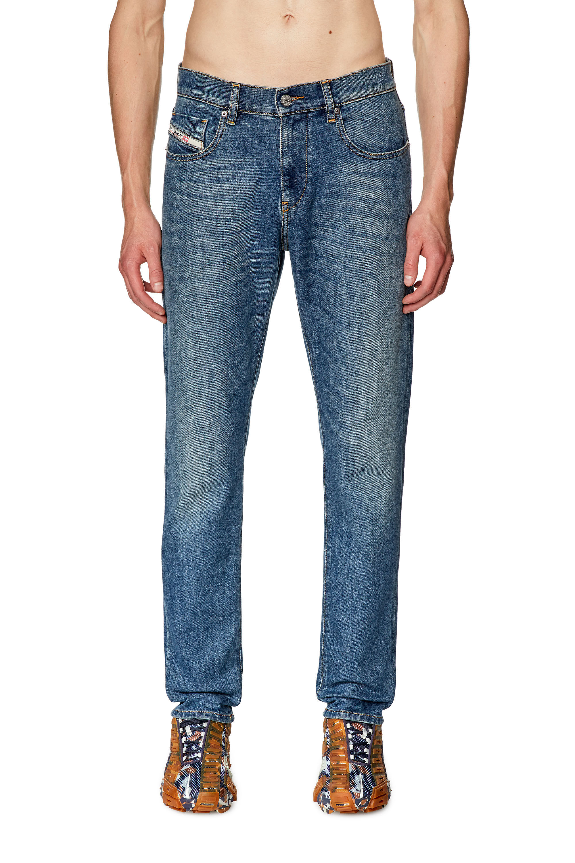 Diesel - Slim Jeans 2019 D-Strukt 09F88, Blu medio - Image 3