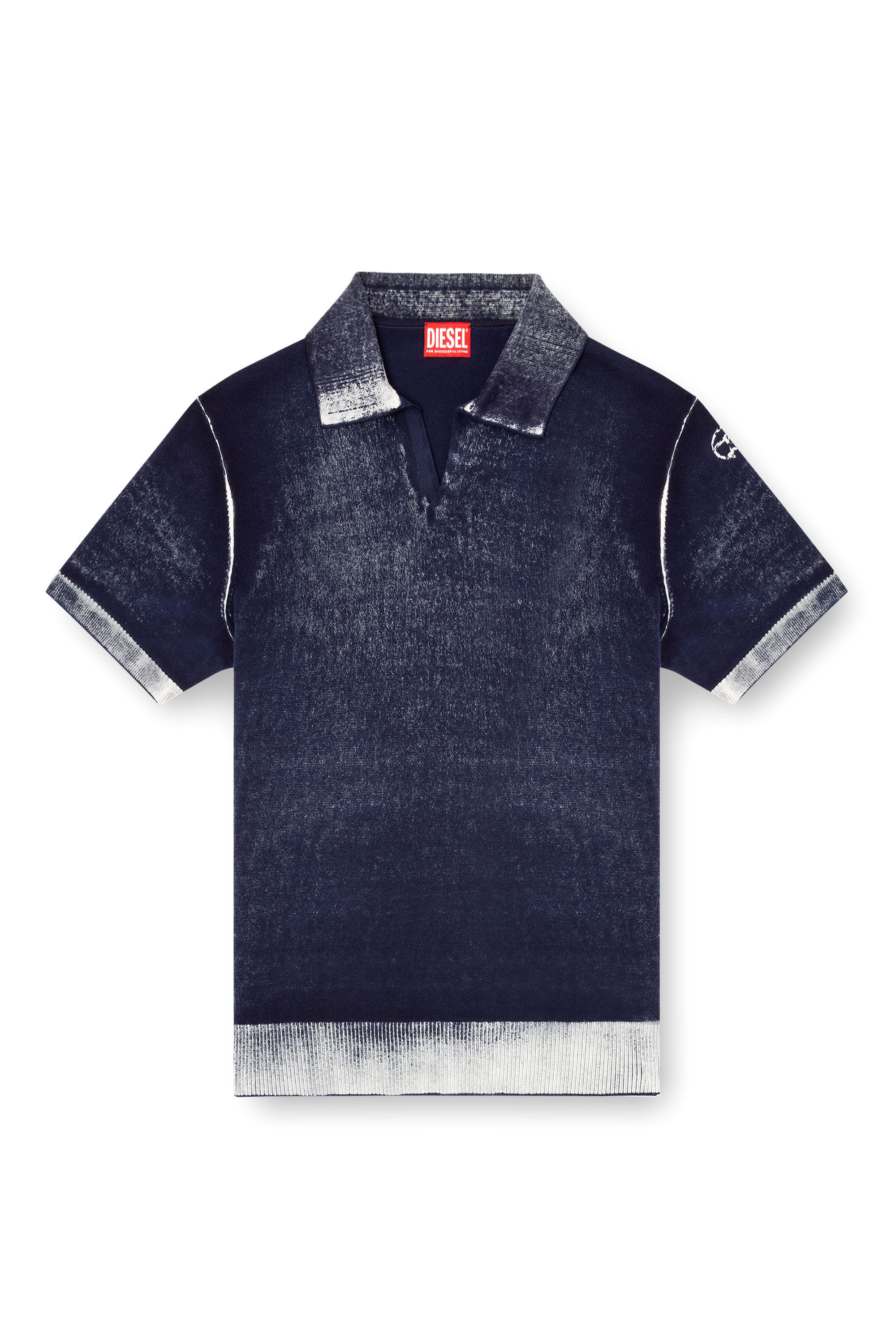 Diesel - K-LORENZO-SS, Maglia polo a maniche corte con stampa interna Uomo in Blu - 2