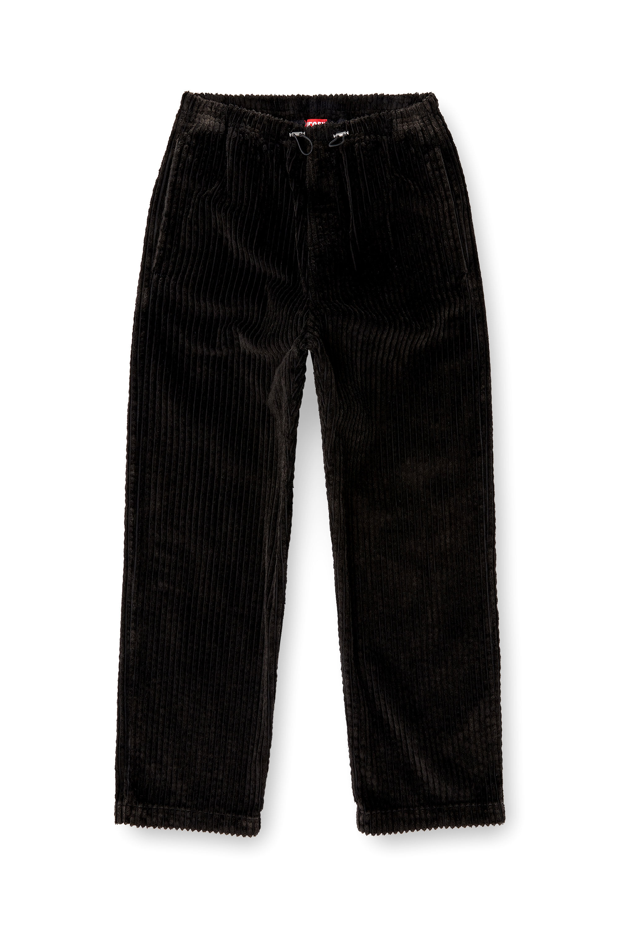 Diesel - P-MARTIAL, Pantaloni in velluto a coste con coulisse Uomo in Marrone - 2
