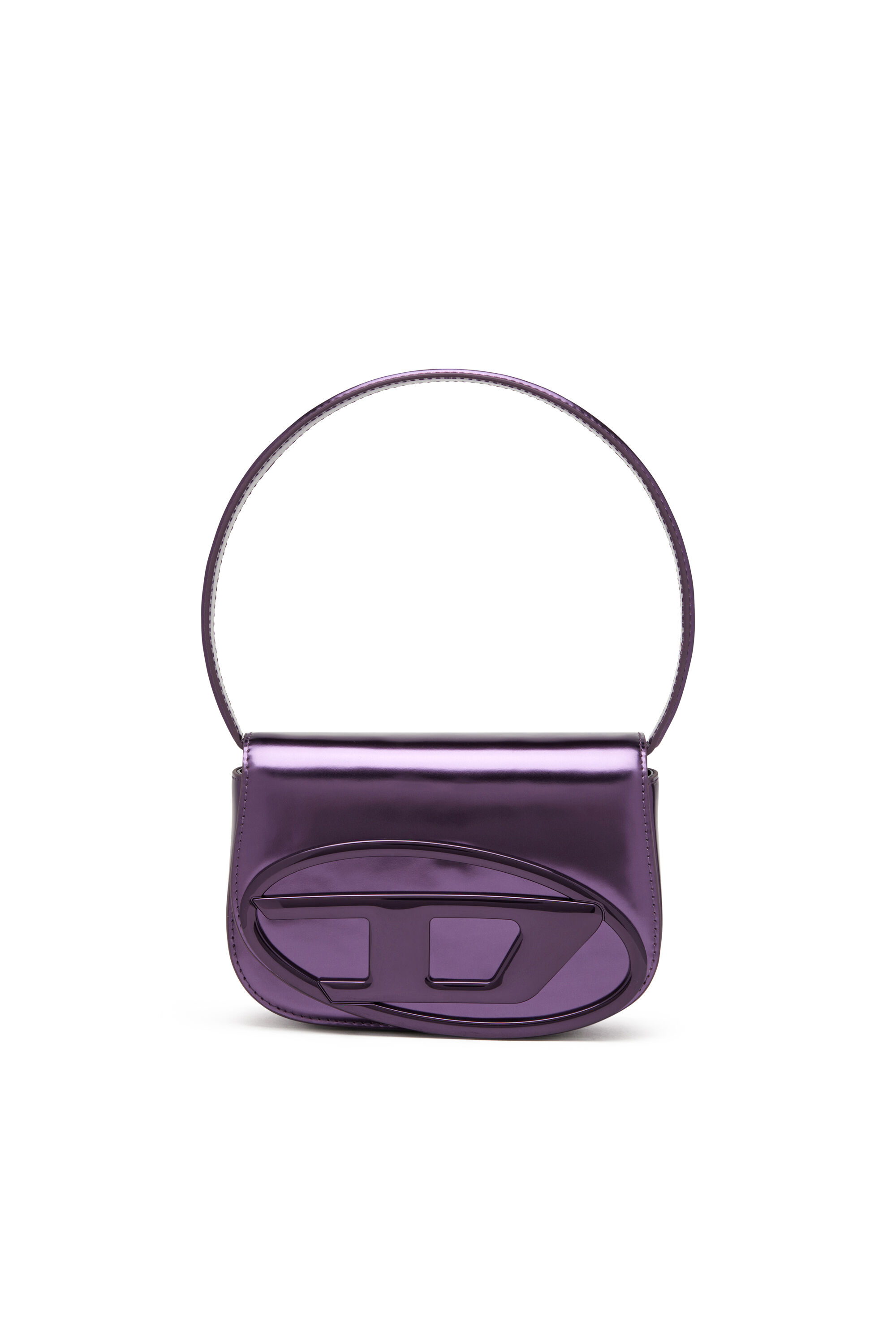 Diesel - 1DR, 1DR-Iconica borsa a spalla in pelle specchiata Donna in Viola - 1