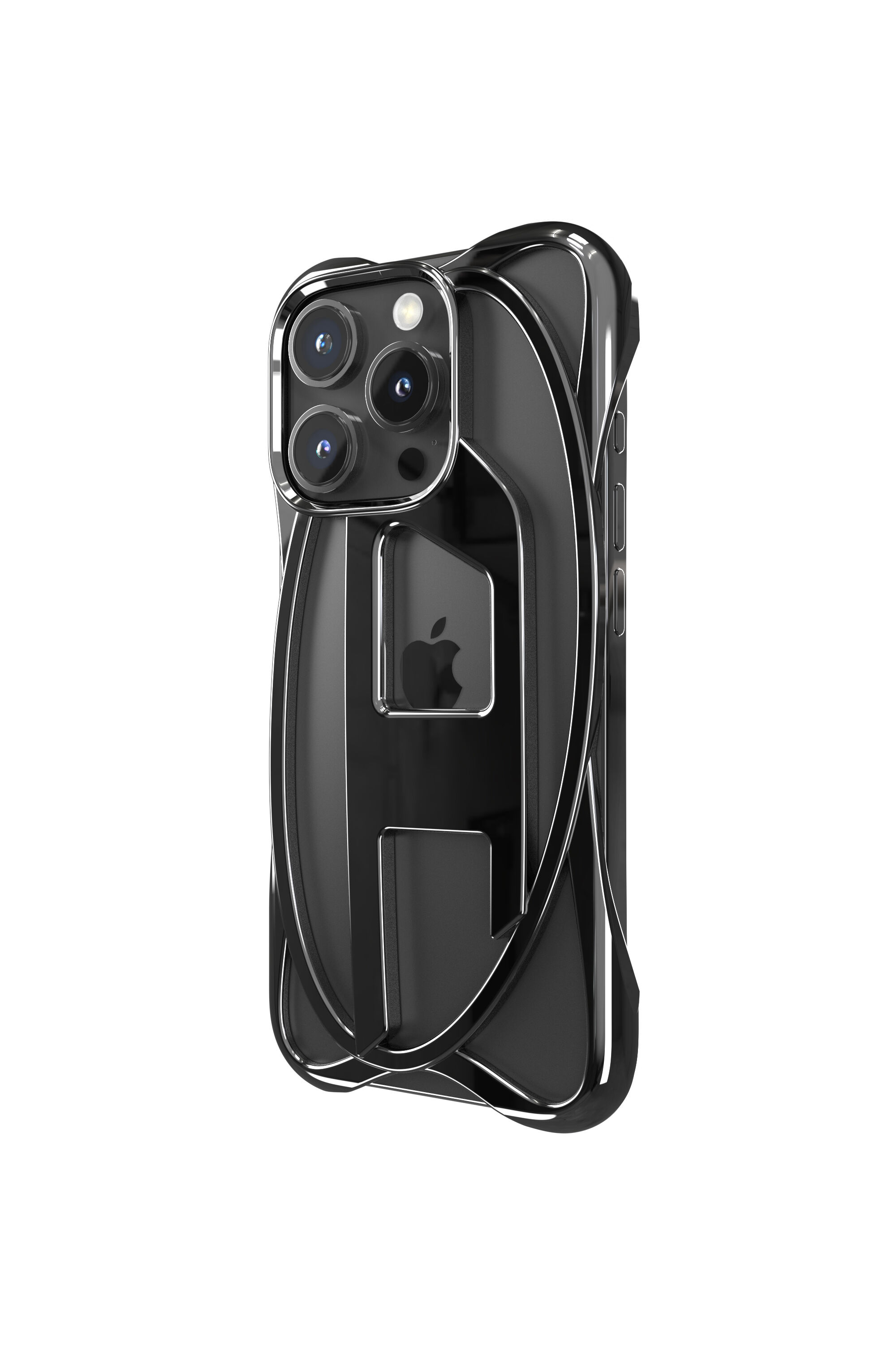 Diesel - 60268 CAGED D CASE, Custodia Caged D iPhone 16 Pro Unisex in Nero - 2