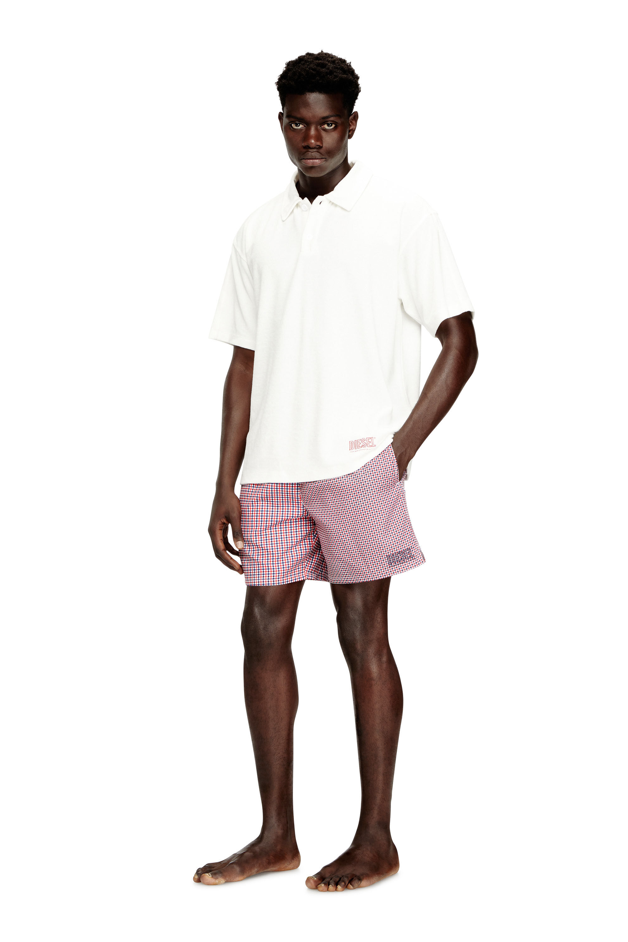 Diesel - SPORT-41-D-CORE, Shorts da bagno con motivi misti Uomo in ToBeDefined - 2