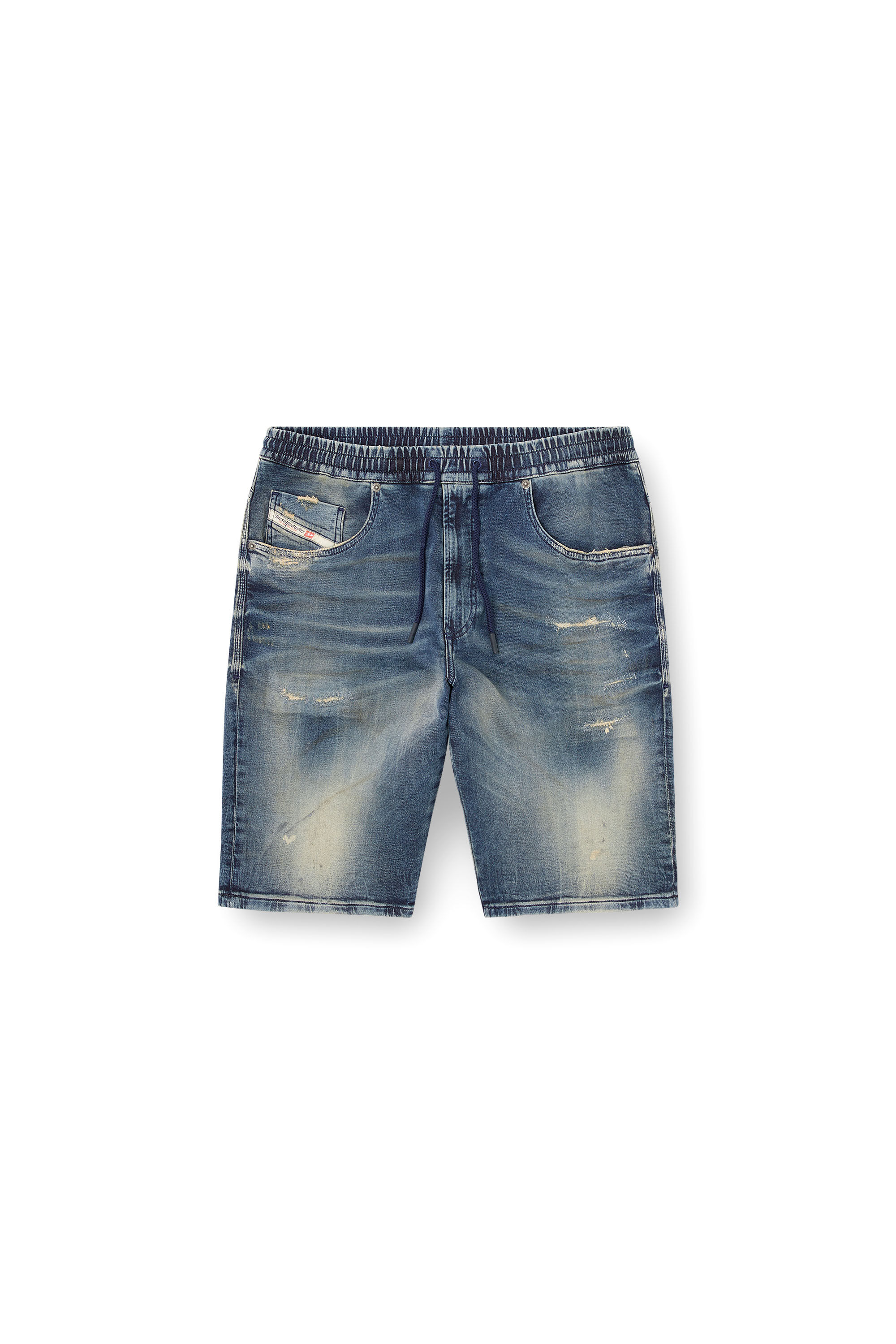 Diesel - 2033 D-KROOLEY-SHORT JOGG, Short chino in JoggJeans Uomo in Blu - 2