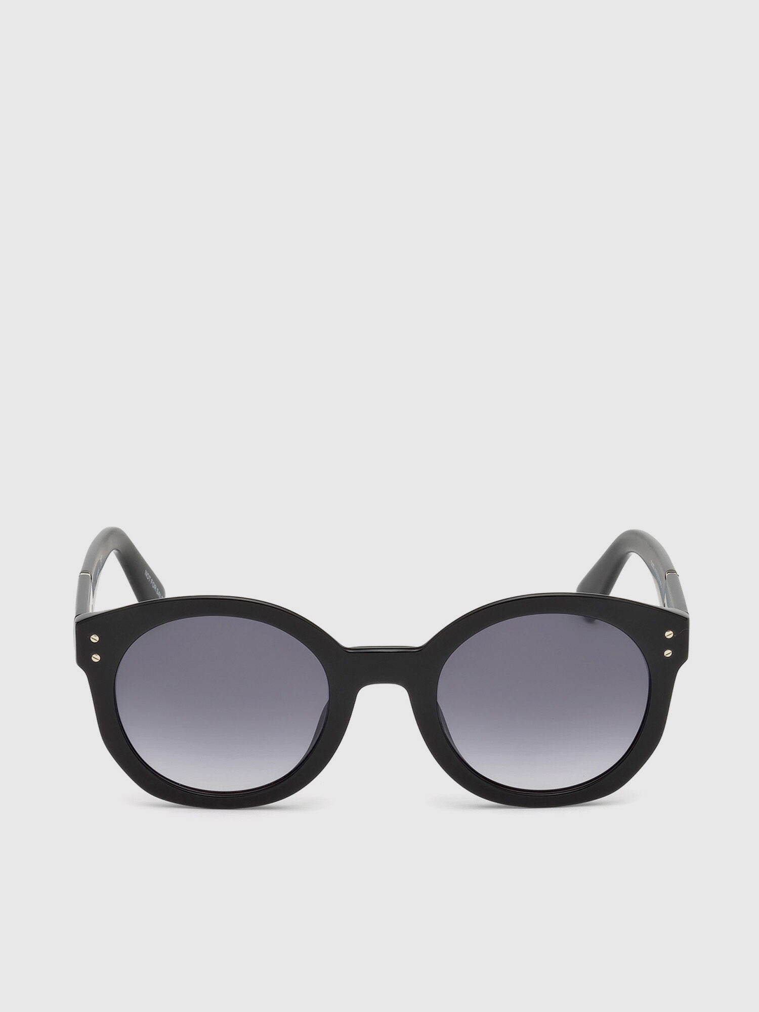 Diesel - DL0252, Occhiali in acetato con forma ampia e tonda Donna in Nero - 1