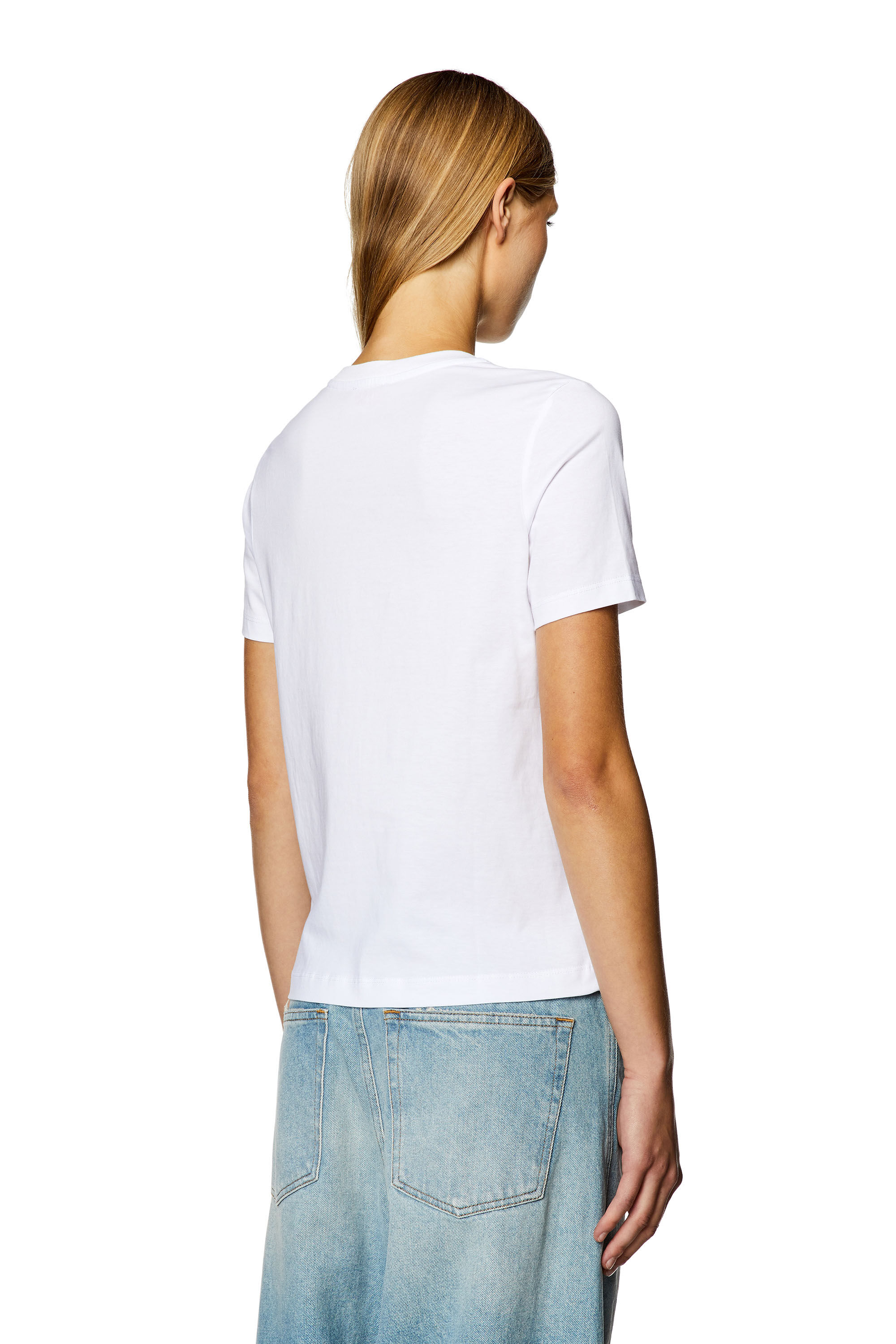 T REG D Donna T shirt con mini logo applicato Diesel
