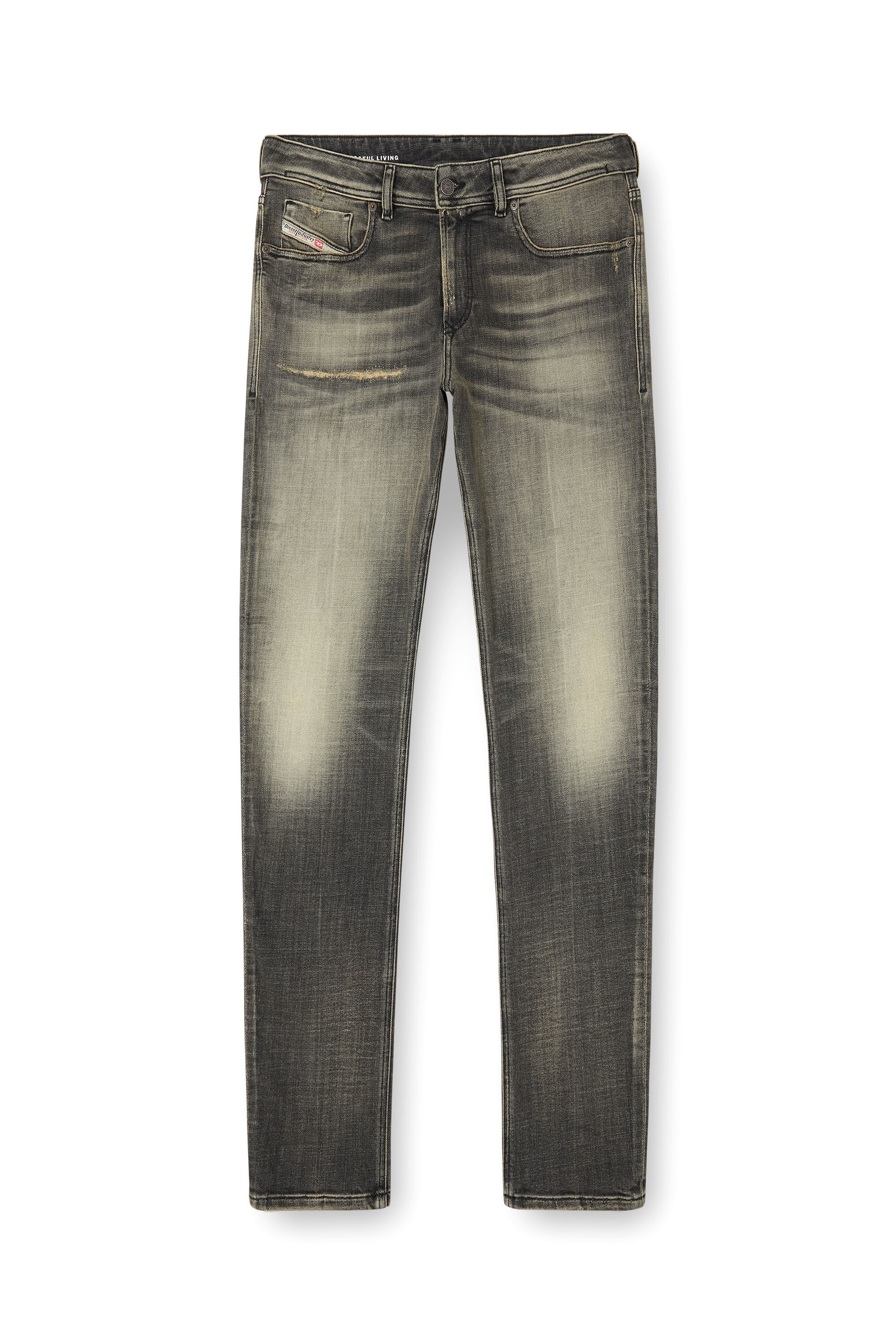 Diesel - Skinny Jeans 1979 Sleenker 09K54 Uomo, Nero/Grigio scuro - Image 2