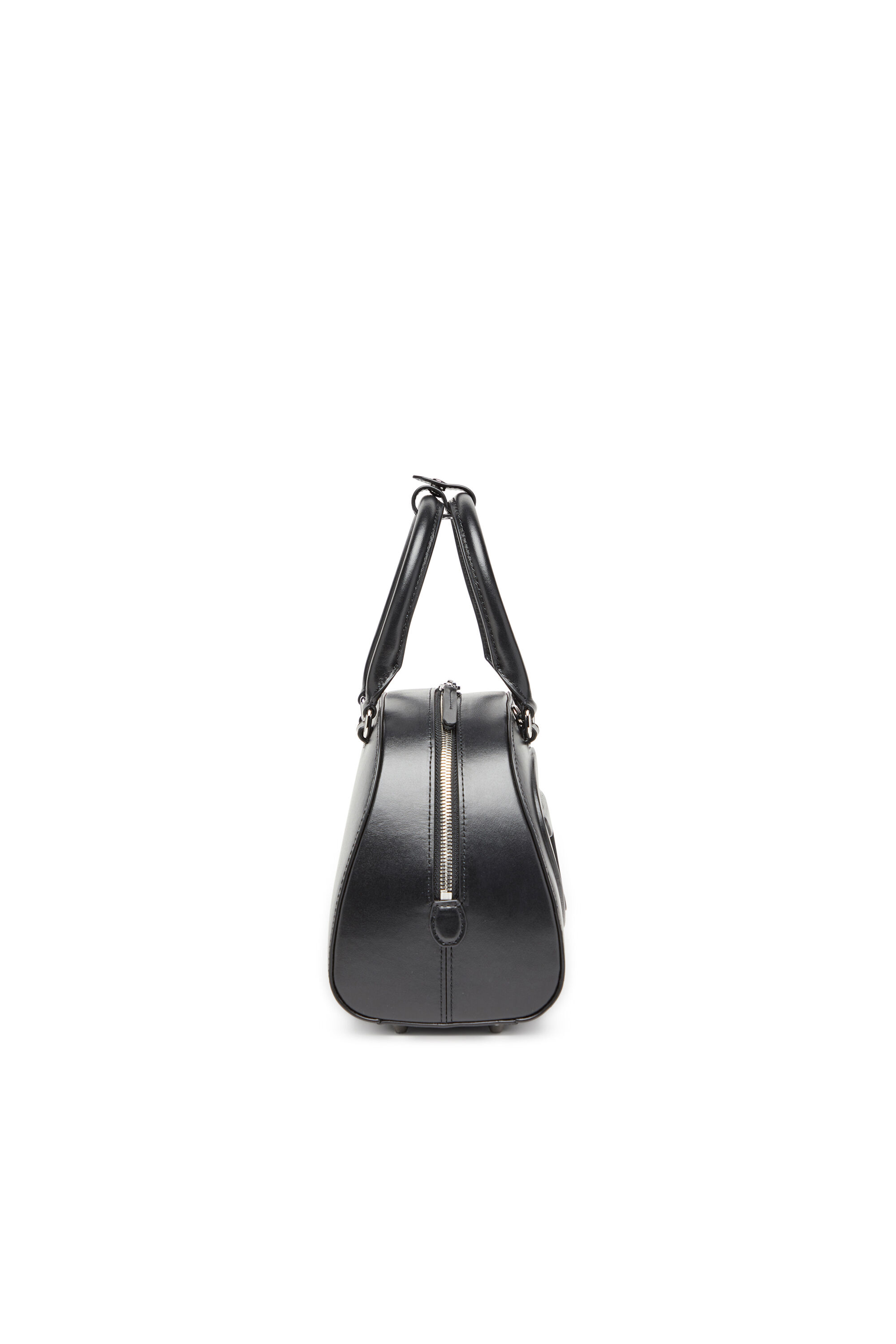 Diesel - 1DR DOME TOP HANDLE, Borsa bowling in pelle Donna in Nero - 4