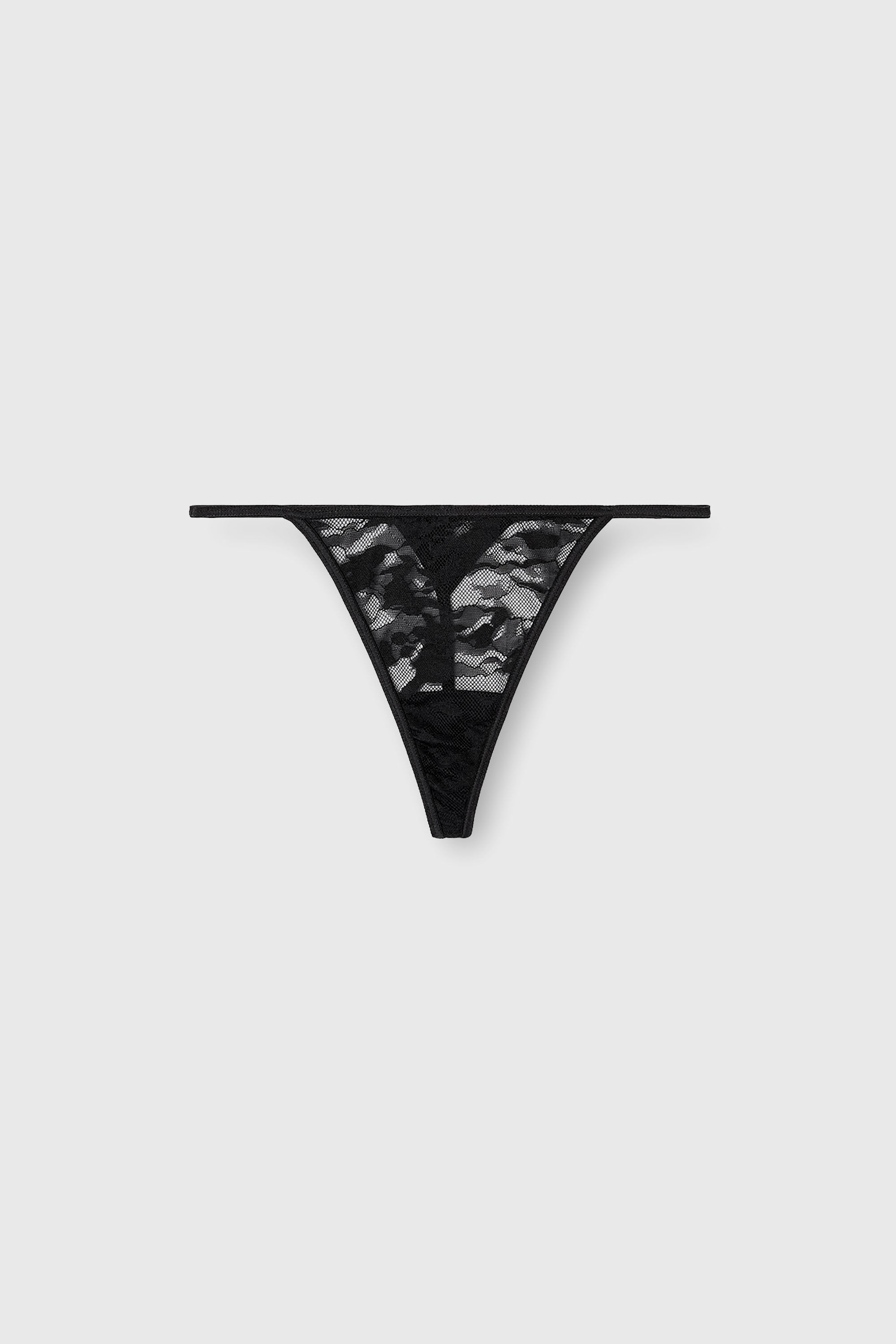 Diesel - STACY-UTLT, Perizoma in pizzo di nylon Donna in Nero - 2
